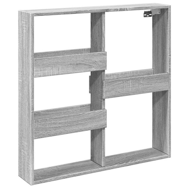 vidaXL Schrankmodule Wandschrank Grau Sonoma 80x15x80 cm Holzwerkstoff günstig online kaufen