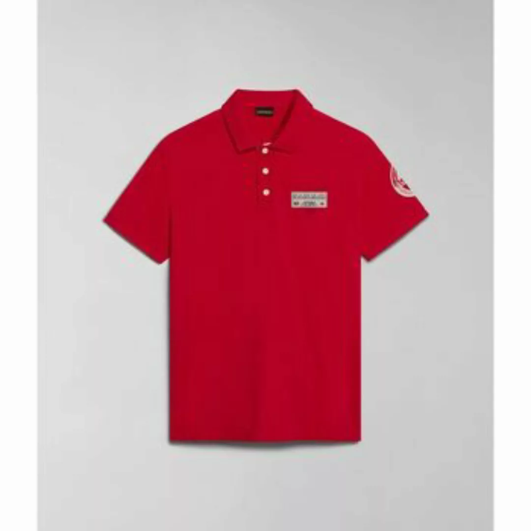 Napapijri  T-Shirts & Poloshirts E-AMUNDSEN NP0A4H6A-R251 RED BARBERRY günstig online kaufen