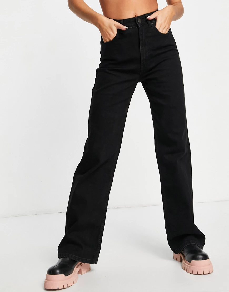 Only Damen Jeans ONLCAMILLE LIFE EX HW WIDE - Flared Fit - Blau - Schwarz günstig online kaufen