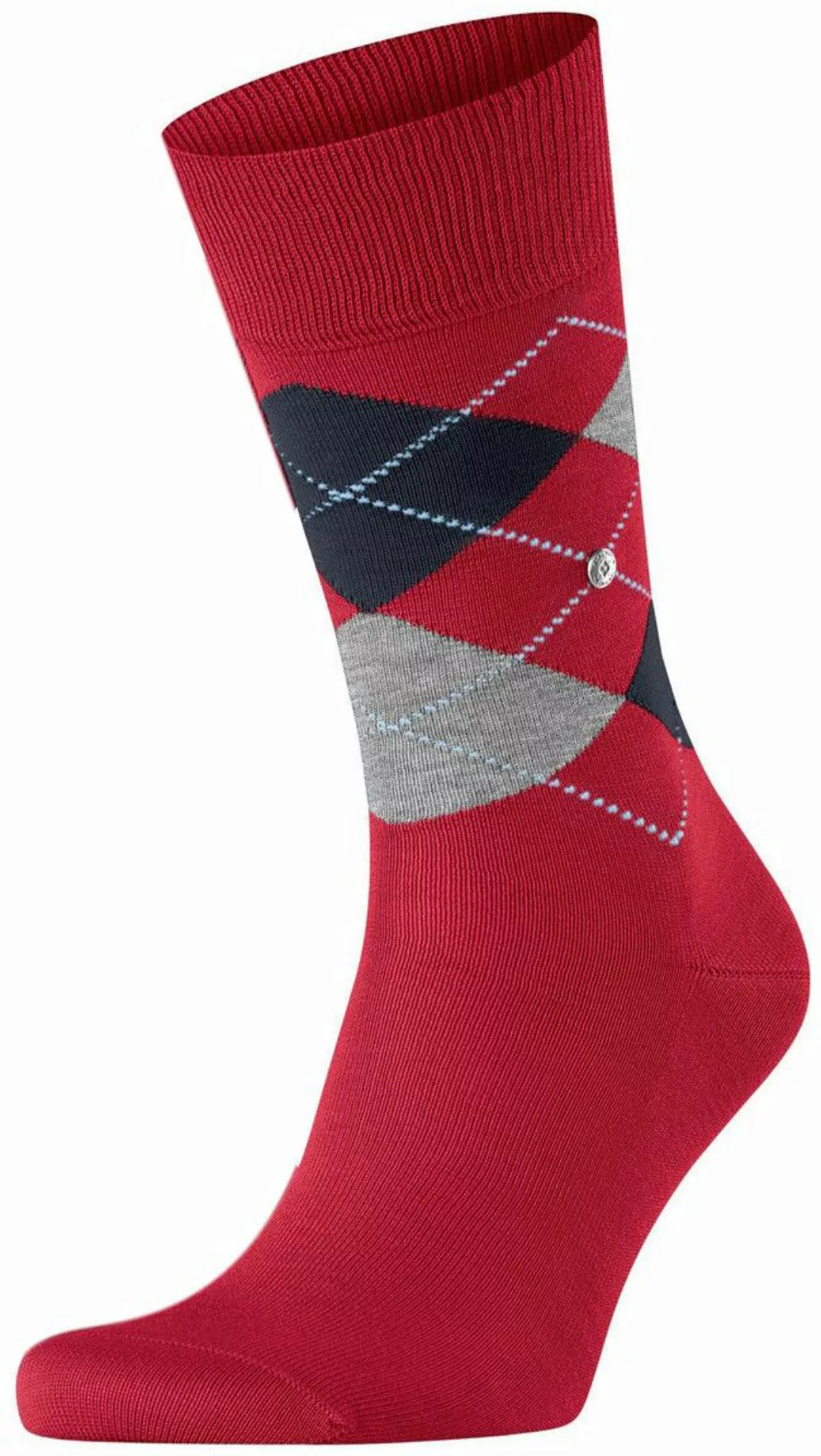 Burlington Manchester Socken Kariert Rot 8048 - Größe 40-46 günstig online kaufen