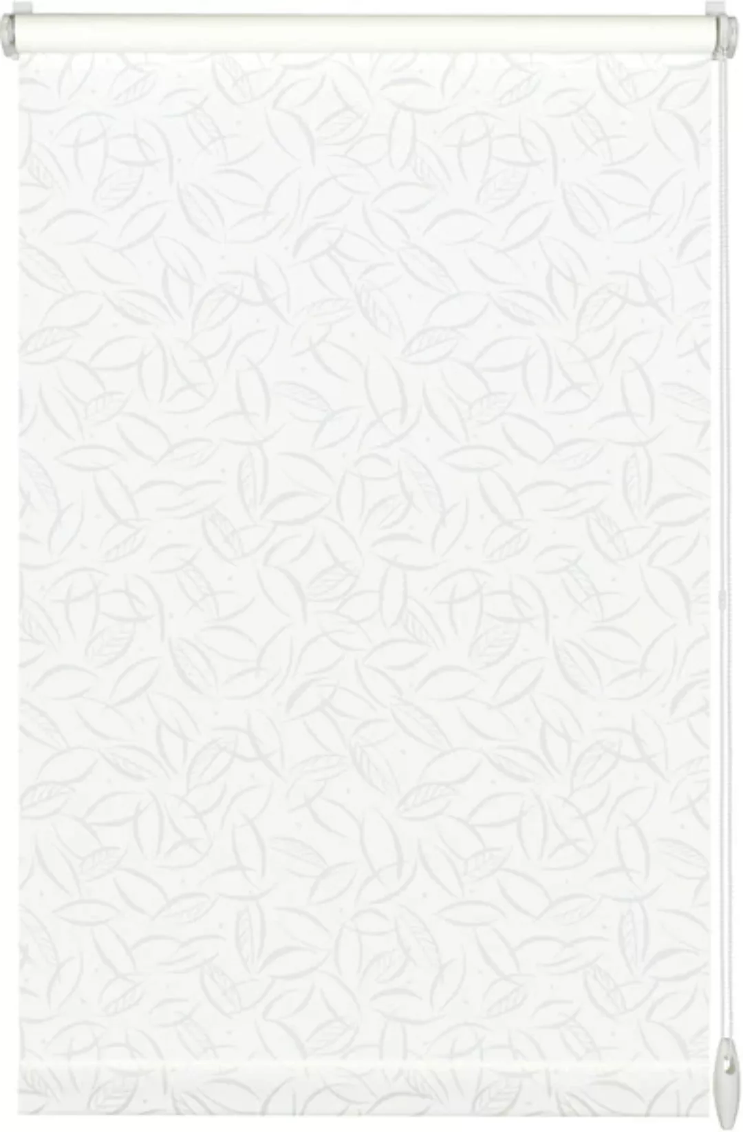 Gardinia EasyFix Rollo Jahreszeit 120 cm x 150 cm Weiß/Weiß günstig online kaufen