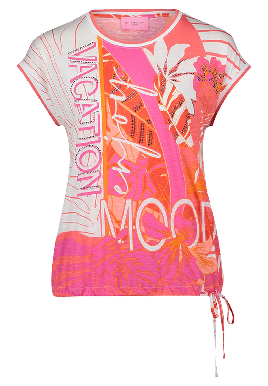 Betty Barclay Kurzarmshirt "Betty Barclay Damen Printshirt mit Tunnelzug", günstig online kaufen