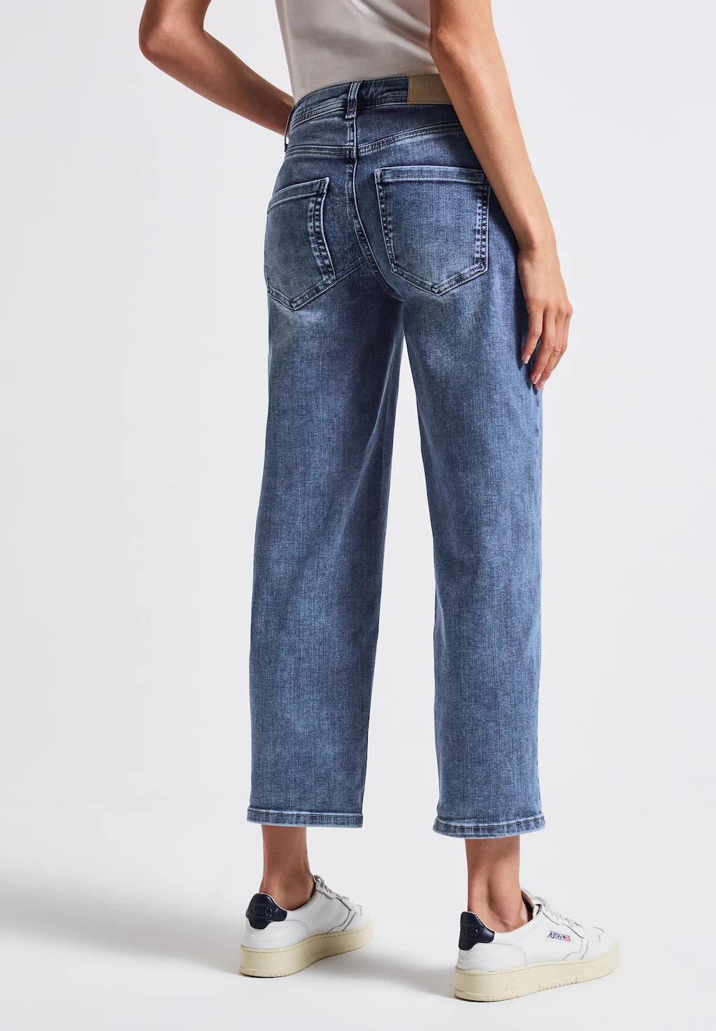 STREET ONE Straight-Jeans "Style Straight Leg", Destroyed Jeans günstig online kaufen