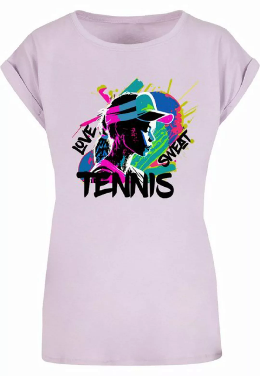 Merchcode T-Shirt Merchcode Damen Ladies Tennis Love, Sweat - T-Shirt (1-tl günstig online kaufen