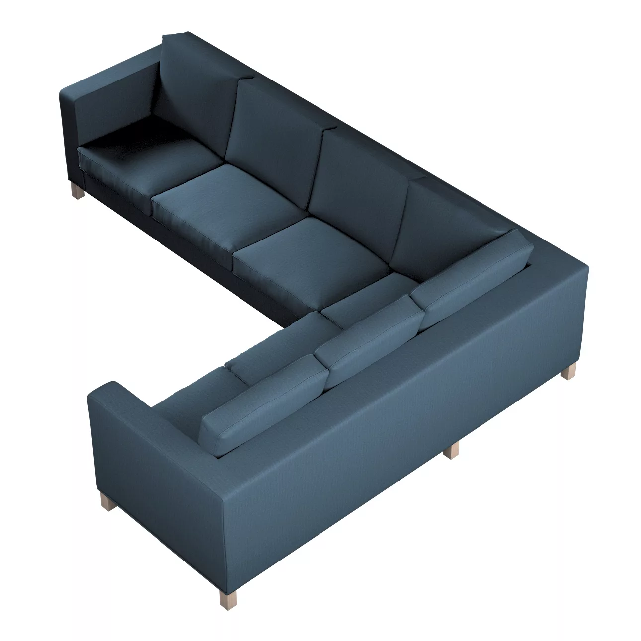 Bezug für Karlanda Sofa Ecke links, Dunkelblau, 36cm x 30cm x 50cm, Etna (7 günstig online kaufen