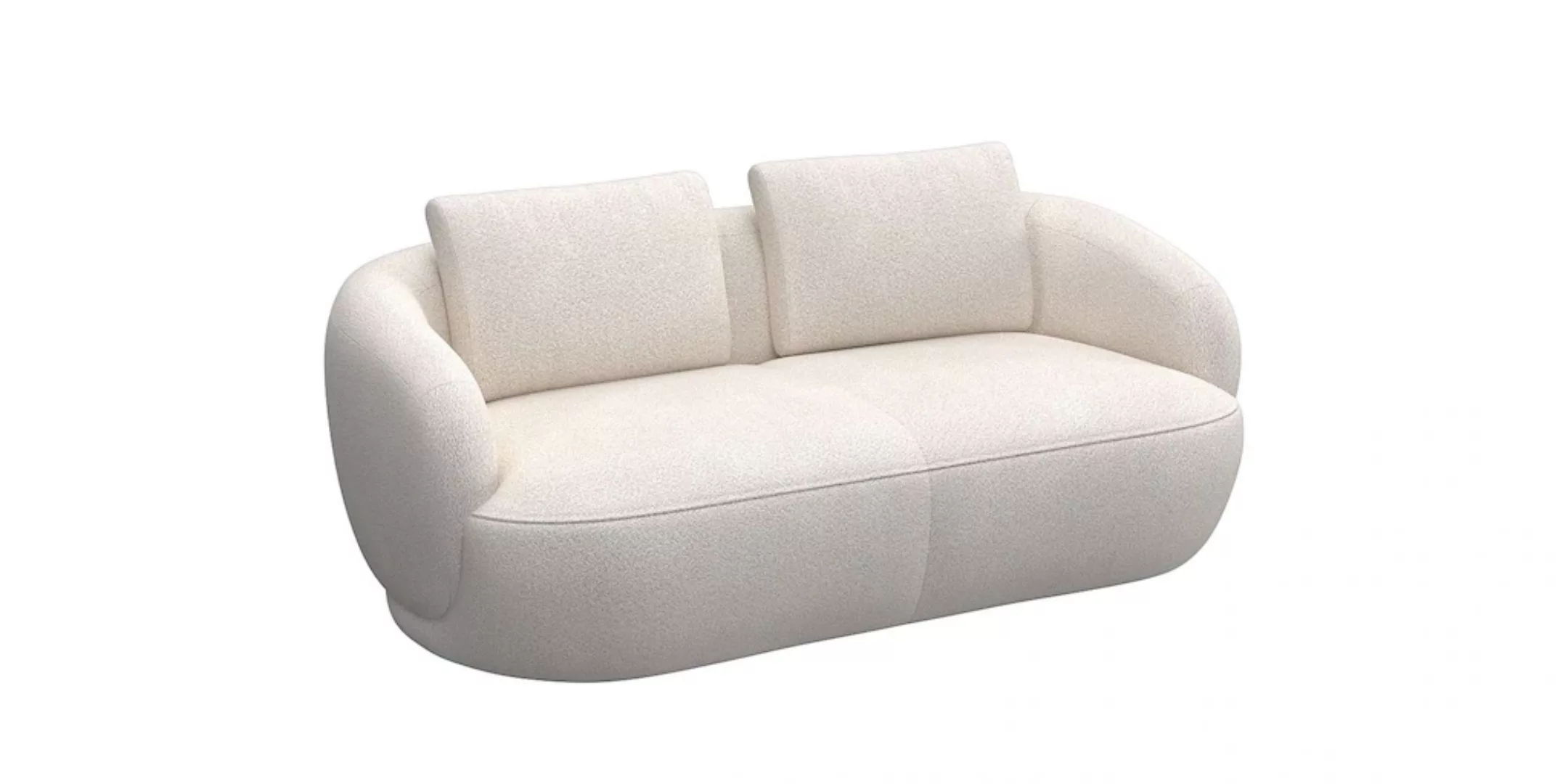 FLEXLUX 2,5-Sitzer "Torino, rund, Couch, Loveseat,", Modernes, organisches günstig online kaufen