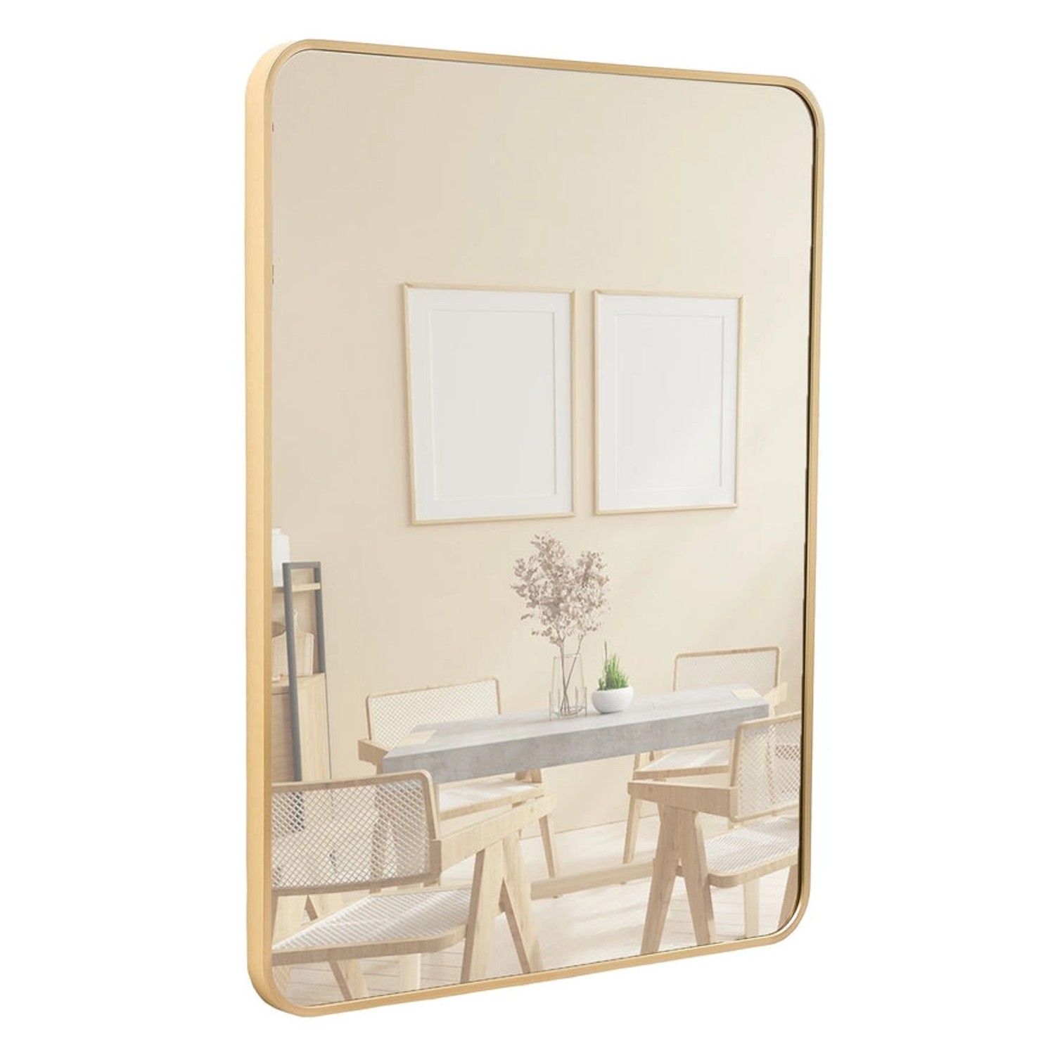 Terra Home Wandspiegel 60x80 Gold Metallrahmen günstig online kaufen