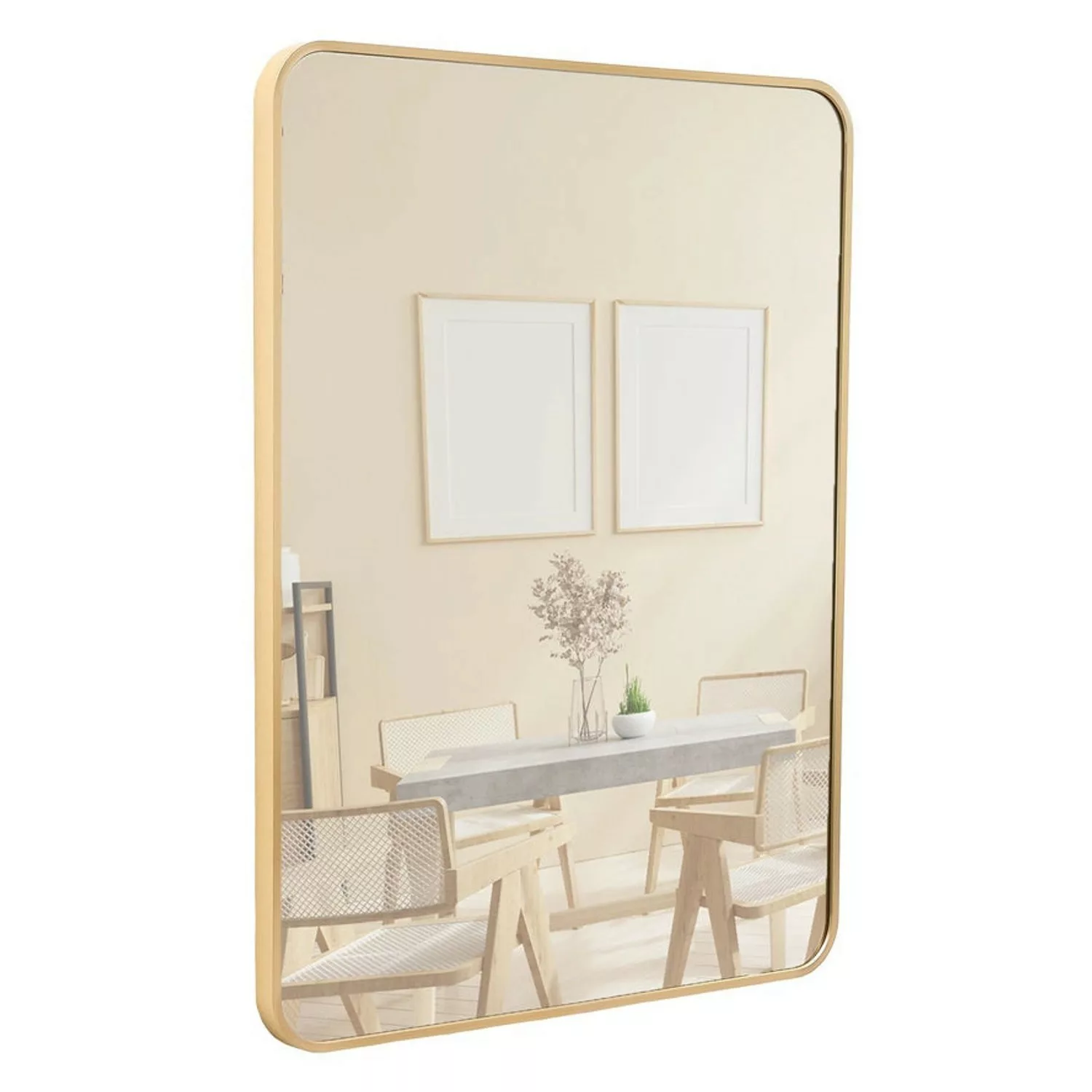Terra Home Wandspiegel 60x80 Gold Metallrahmen günstig online kaufen