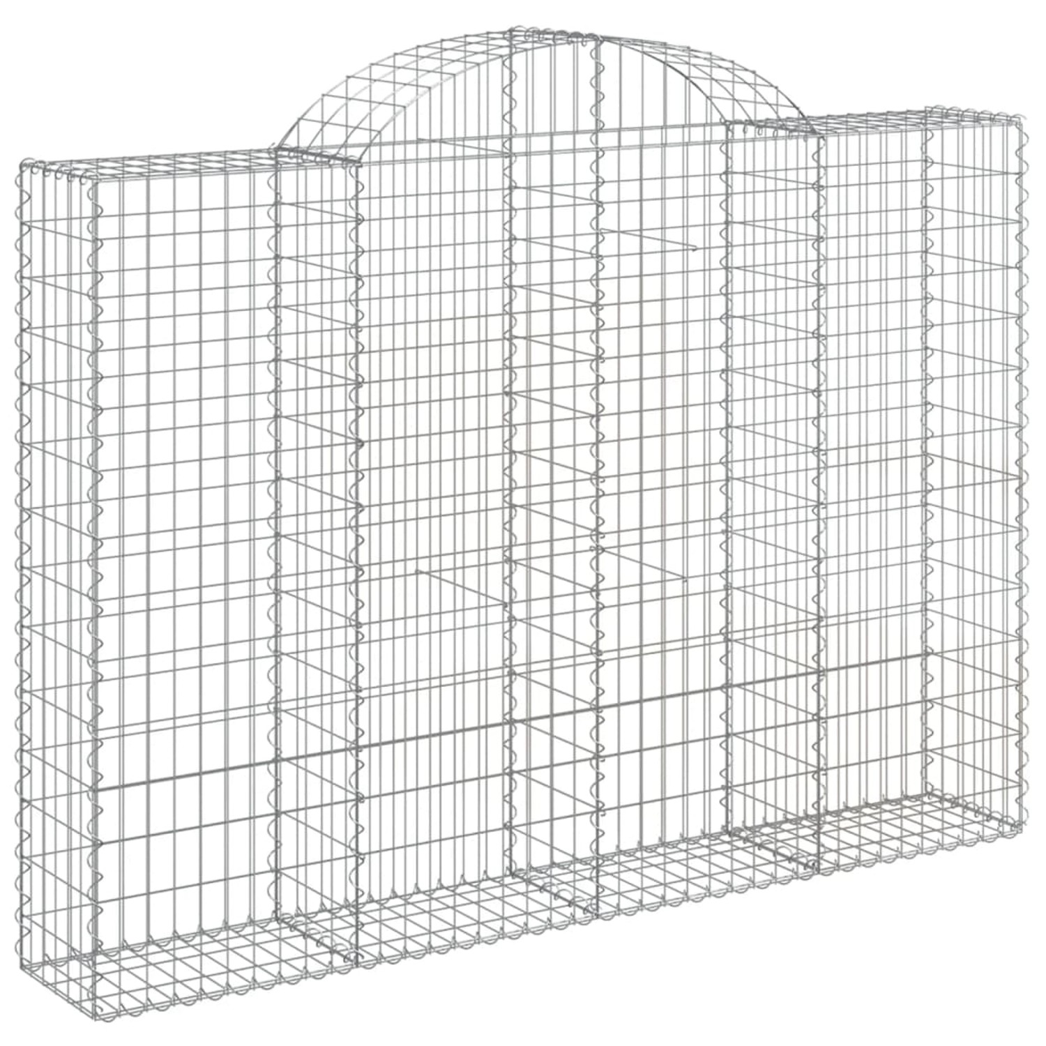 vidaXL Gabionen mit Hochbogen 11Stk 200x30x140/160cm Eisen 1665982 günstig online kaufen