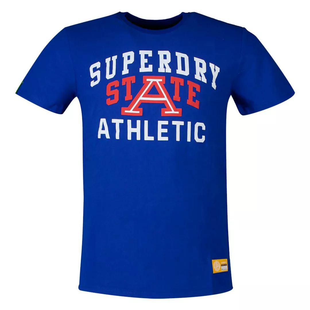 Superdry Track&field Graphic 185 Kurzarm T-shirt L Mazarine Blue günstig online kaufen