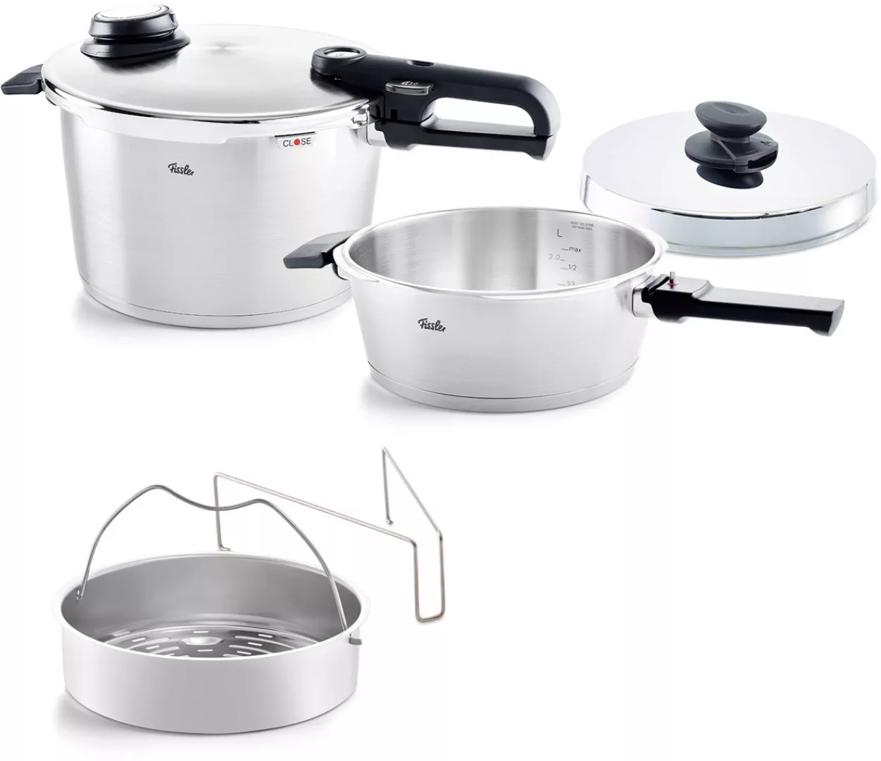 Fissler Schnellkochtopf »Vitavit® Premium«, Edelstahl 18/10, (Set, 2 tlg., günstig online kaufen