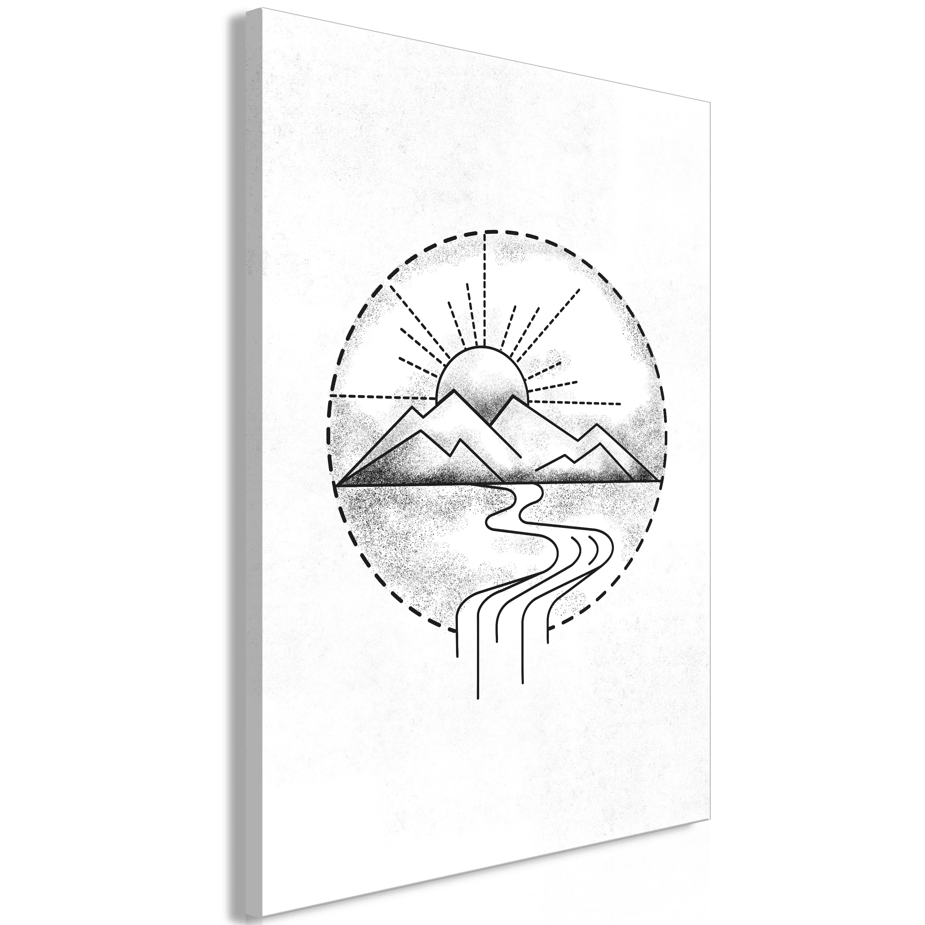 Wandbild - Mountain Drawing (1 Part) Vertical günstig online kaufen
