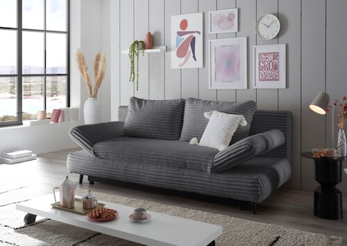 ED EXCITING DESIGN Schlafsofa "Sunny", mit Bettkasten, Armteilverstellung & günstig online kaufen