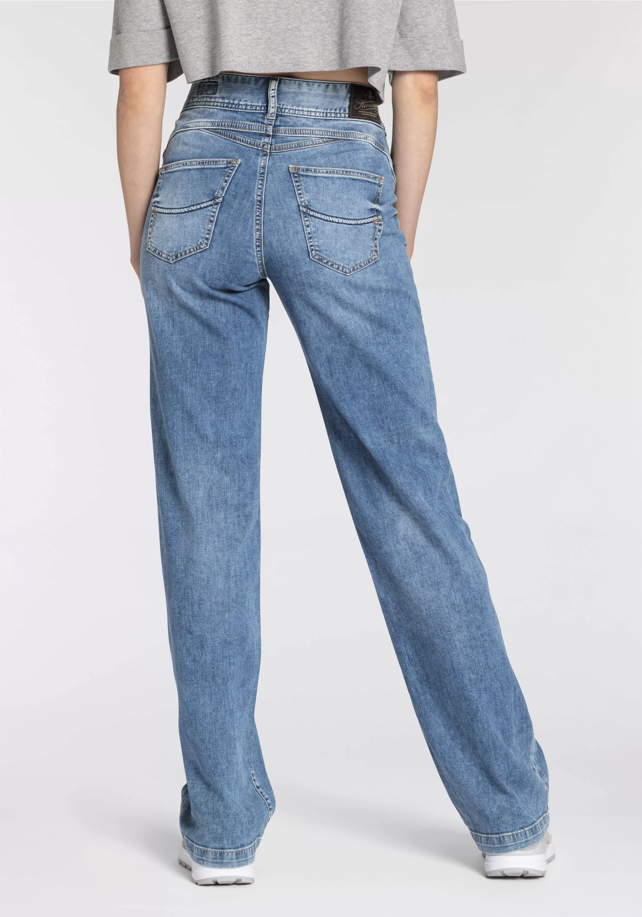 Herrlicher Straight-Jeans "Gila Sailor Long Light Denim" günstig online kaufen