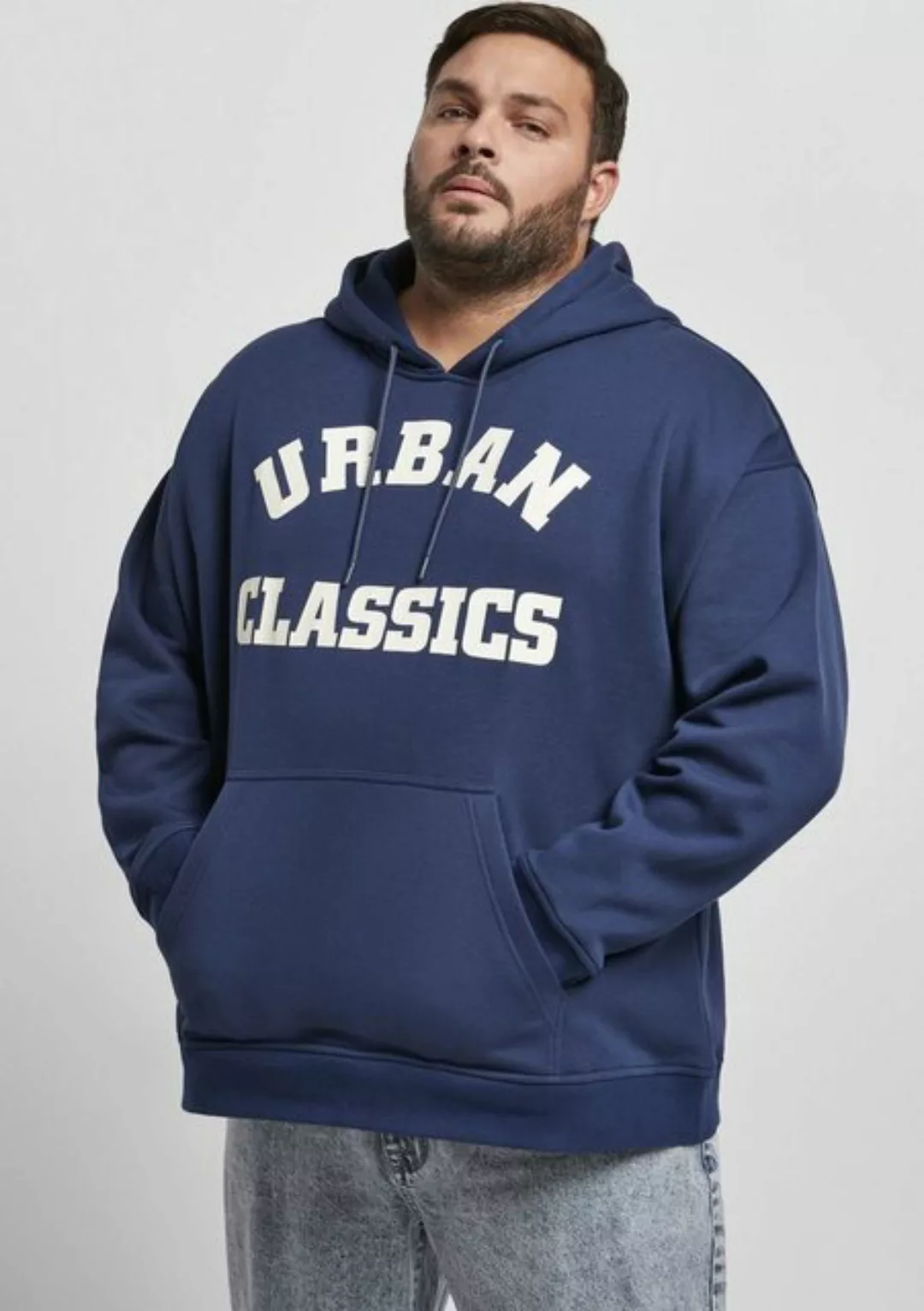 URBAN CLASSICS Kapuzensweatshirt "Urban Classics Herren College Print Hoody günstig online kaufen