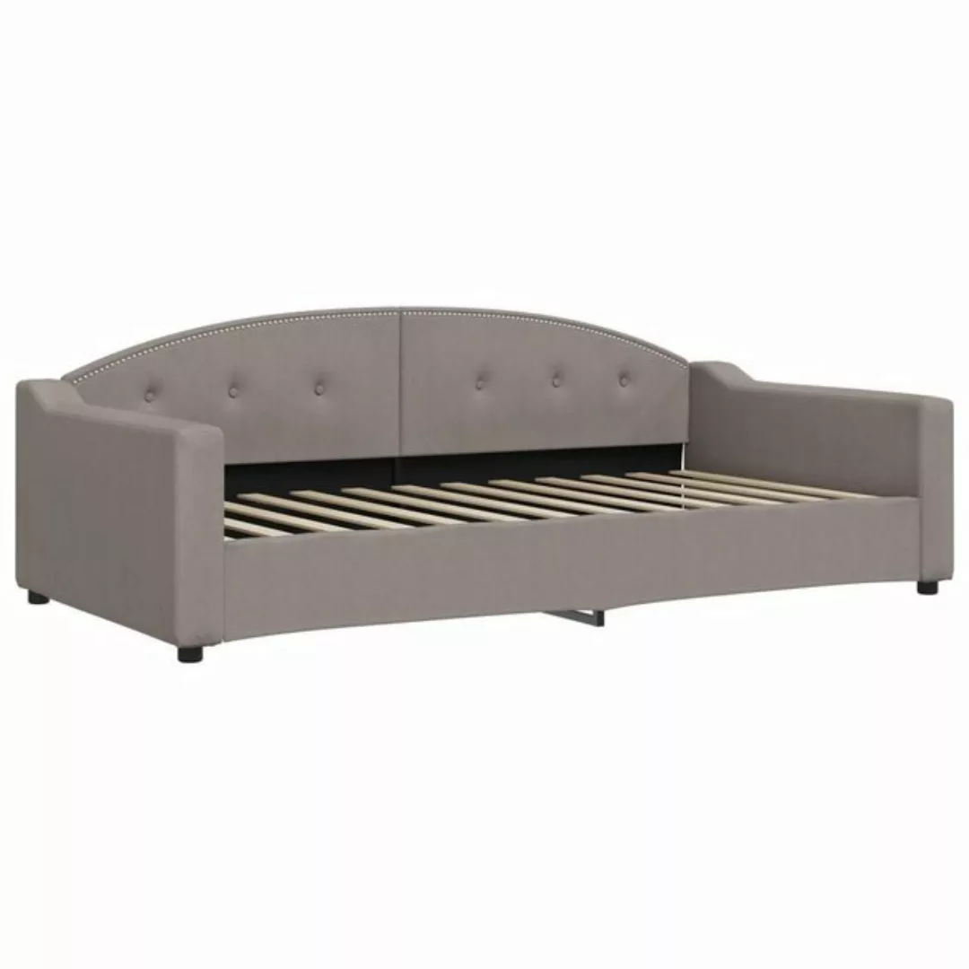 vidaXL Gästebett Tagesbett Taupe 100x200 cm Stoff Gästebett Schlafsofa Taup günstig online kaufen