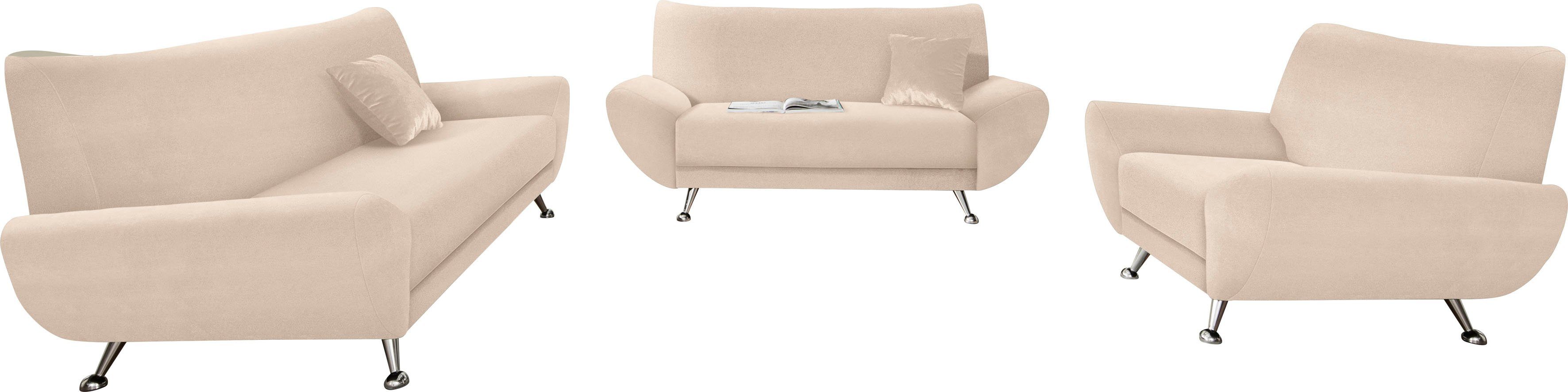 INOSIGN Polstergarnitur "Saltare elegant und komfortabel", (3 tlg.) günstig online kaufen