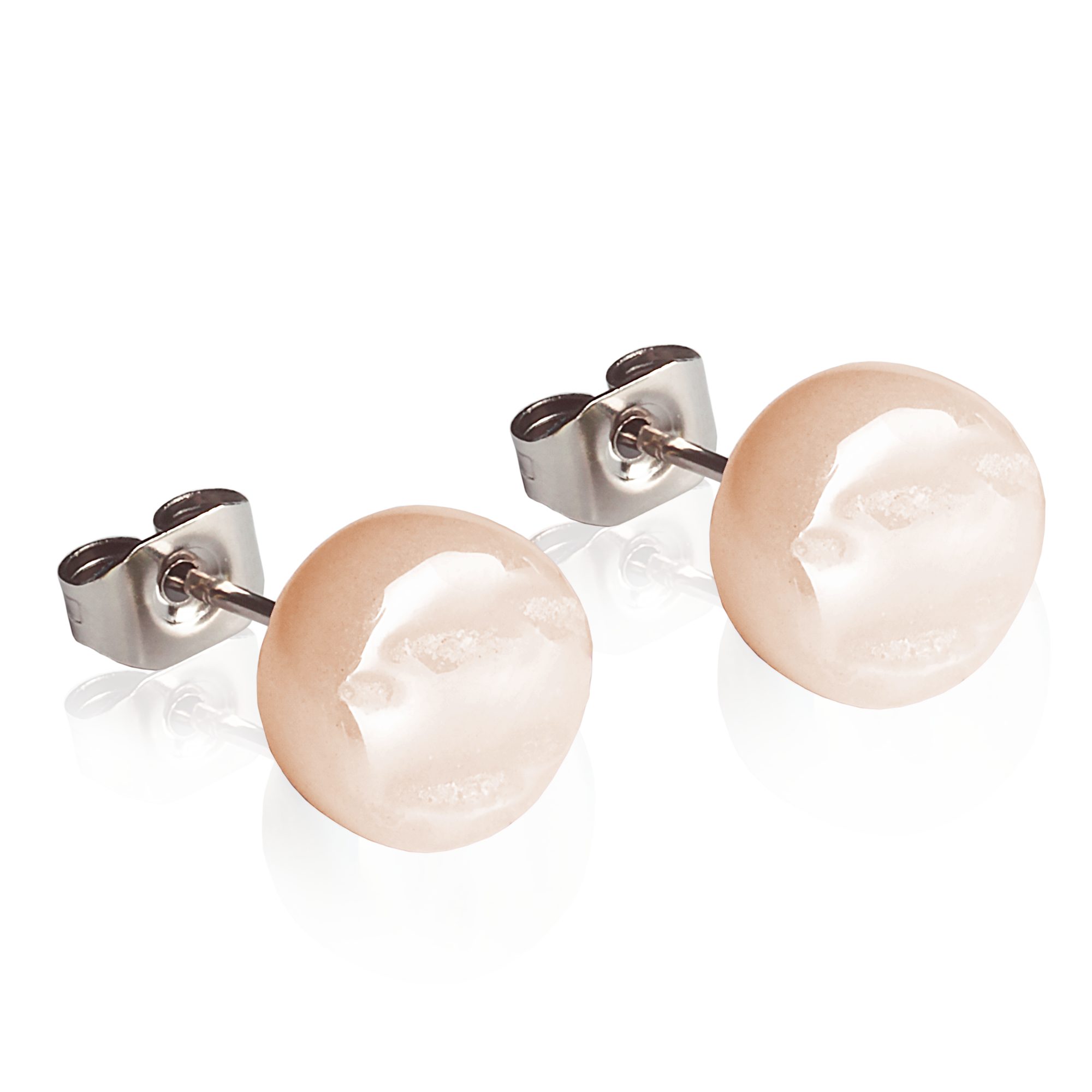 ALEXASCHA Paar Ohrstecker Glasohrstecker in Perlmuttoptik günstig online kaufen