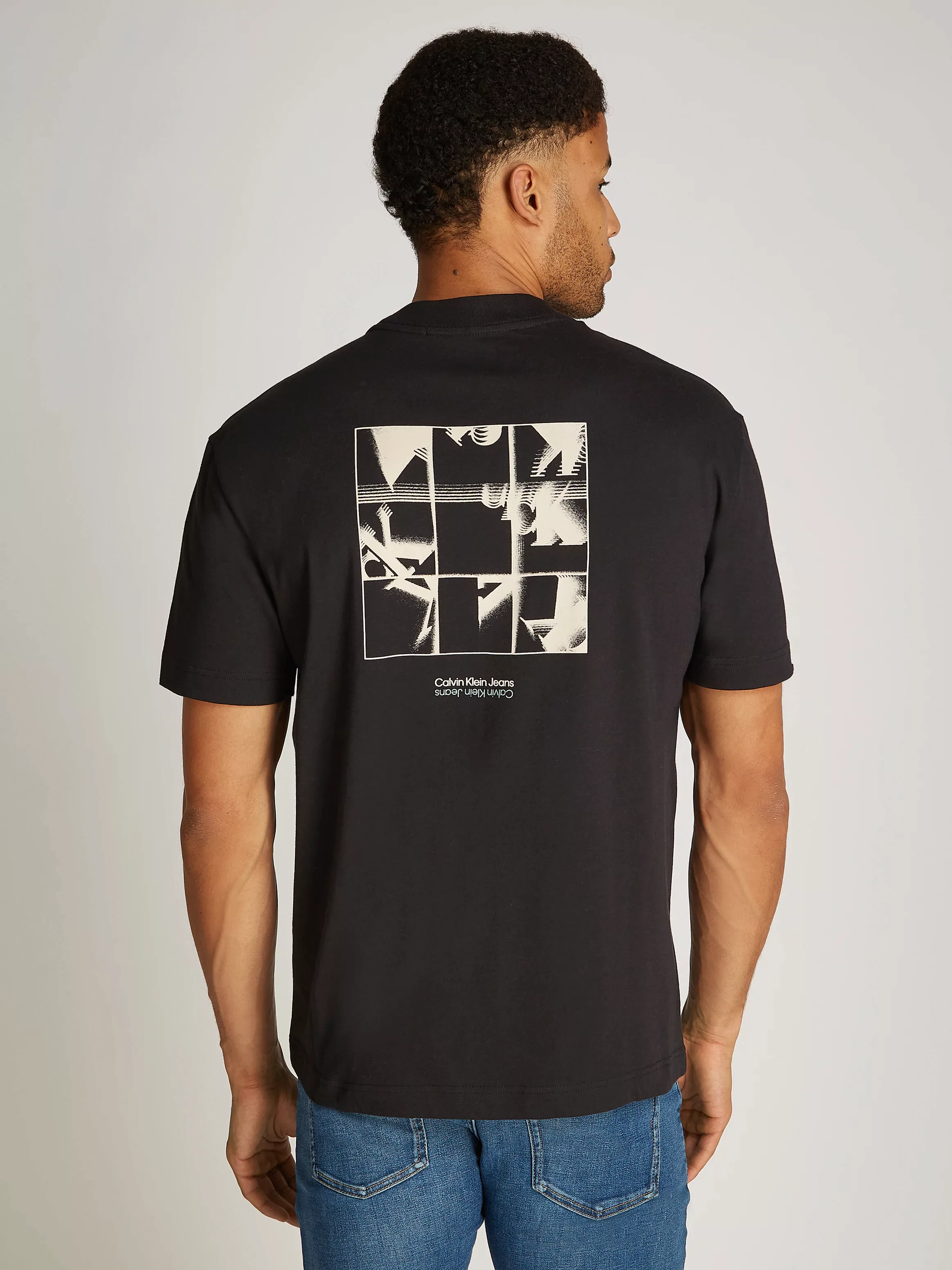 Calvin Klein Jeans T-Shirt "GRID MONOGRAM TEE", mit Backprint günstig online kaufen