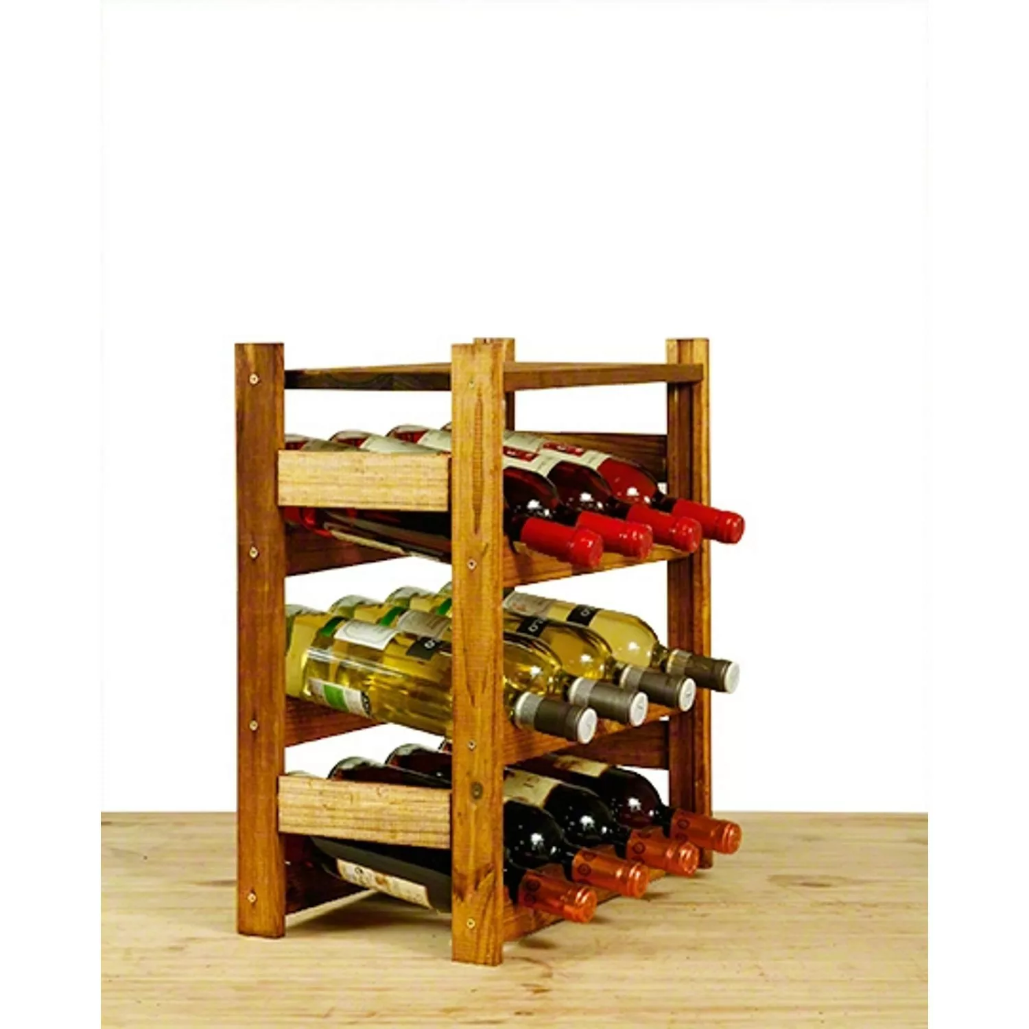 PROREGAL Weinregal Pinotwine HxBxT 38 x 43 x 25 cm 12 Flaschen Massives Kie günstig online kaufen