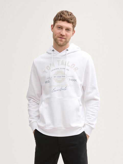 TOM TAILOR Sweatshirt Hoodie Sweatshirt mit Logo-Print günstig online kaufen