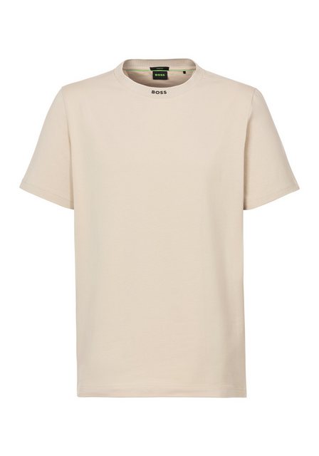 BOSS GREEN T-Shirt Tee Rib mit BOSS ORANGE Markenlabel günstig online kaufen