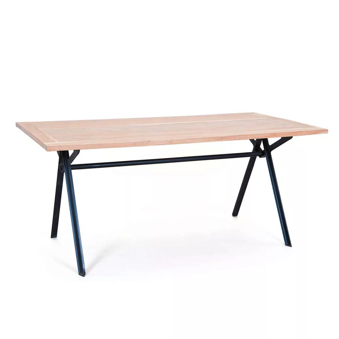 Esszimmertisch aus Akazie Massivholz und Metall 175 cm breit günstig online kaufen