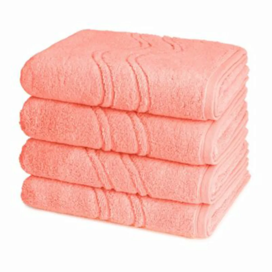 Ross 4 X Handtuch - im Set Cashmere feeling Handtücher orange günstig online kaufen