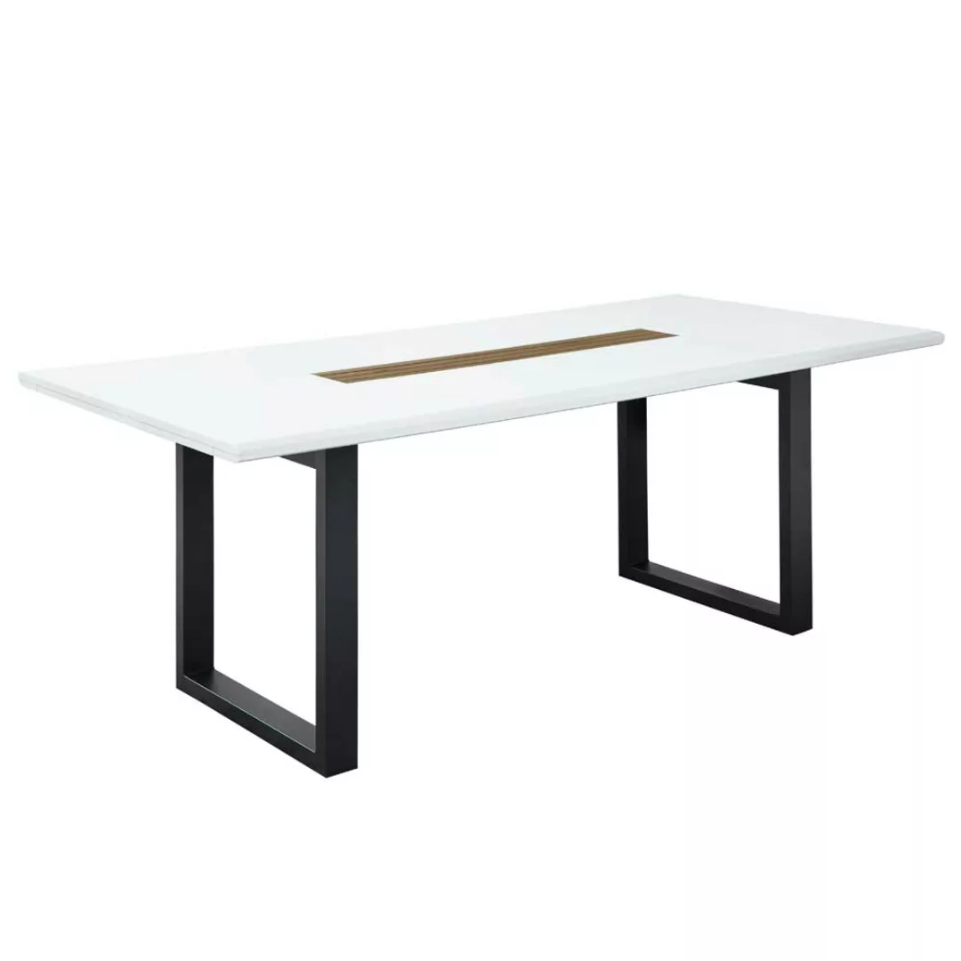 Tisch Esszimmer modern 180x100 oder 210x100 cm Bügelgestell günstig online kaufen