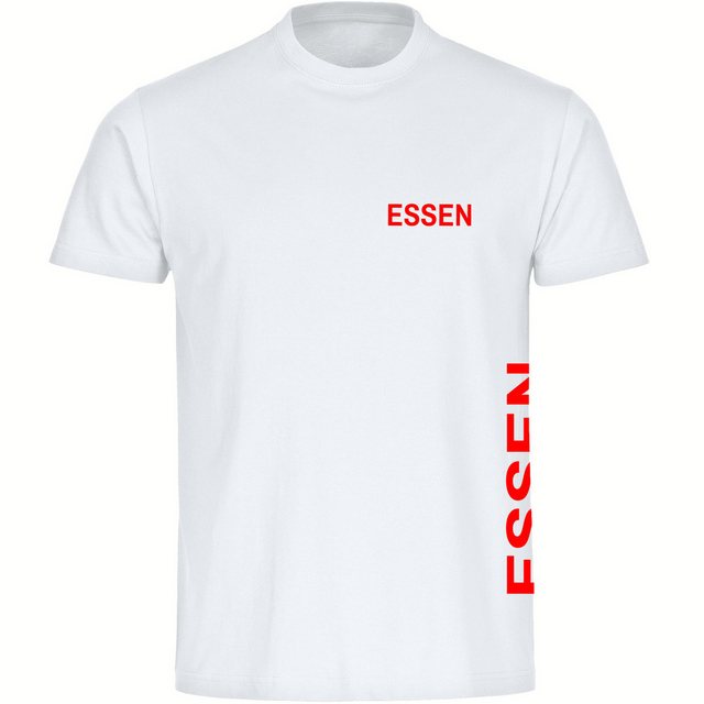 multifanshop T-Shirt Herren Essen - Brust & Seite - Männer günstig online kaufen