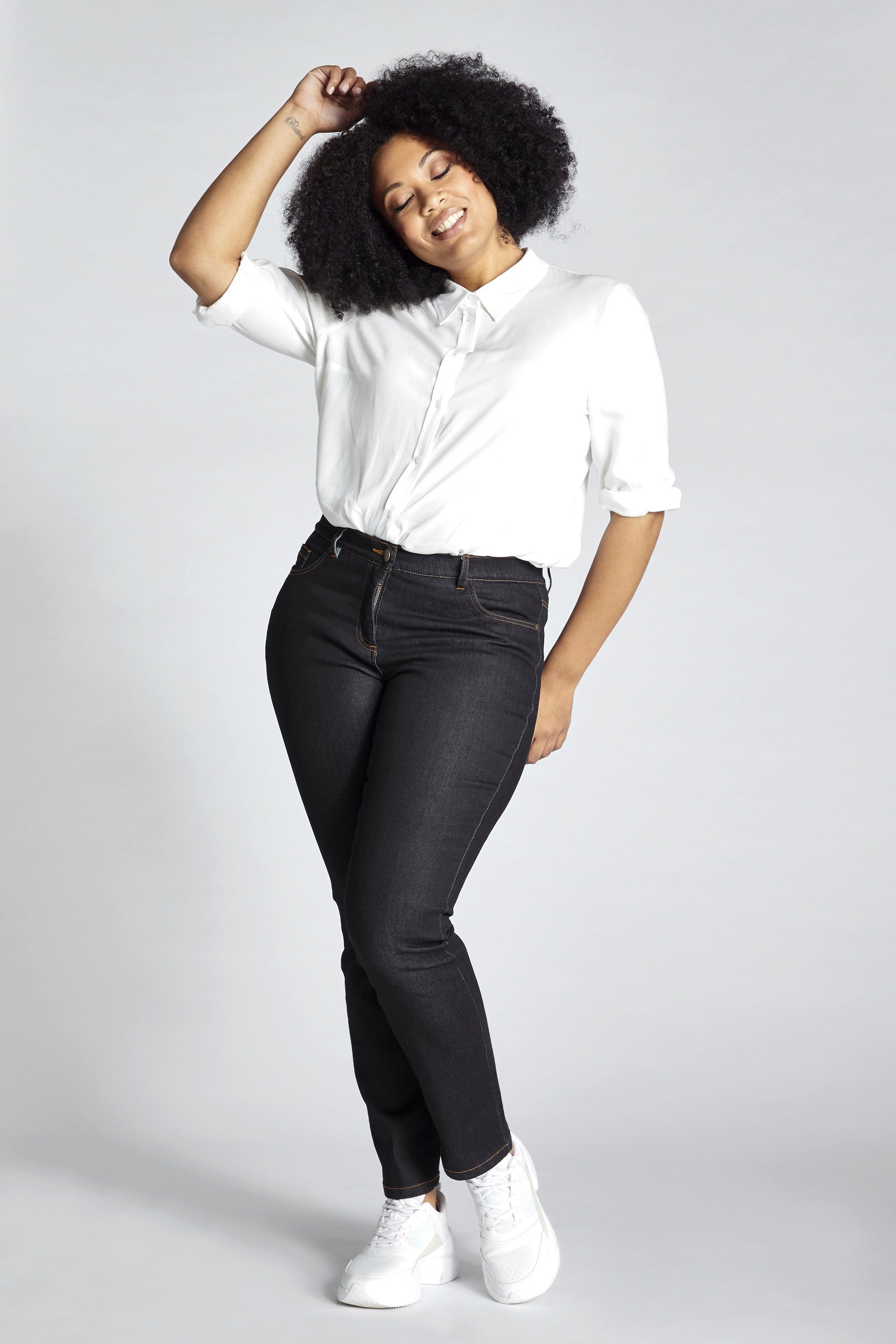 Ulla Popken Funktionshose Jeans Sammy Komfortbund günstig online kaufen