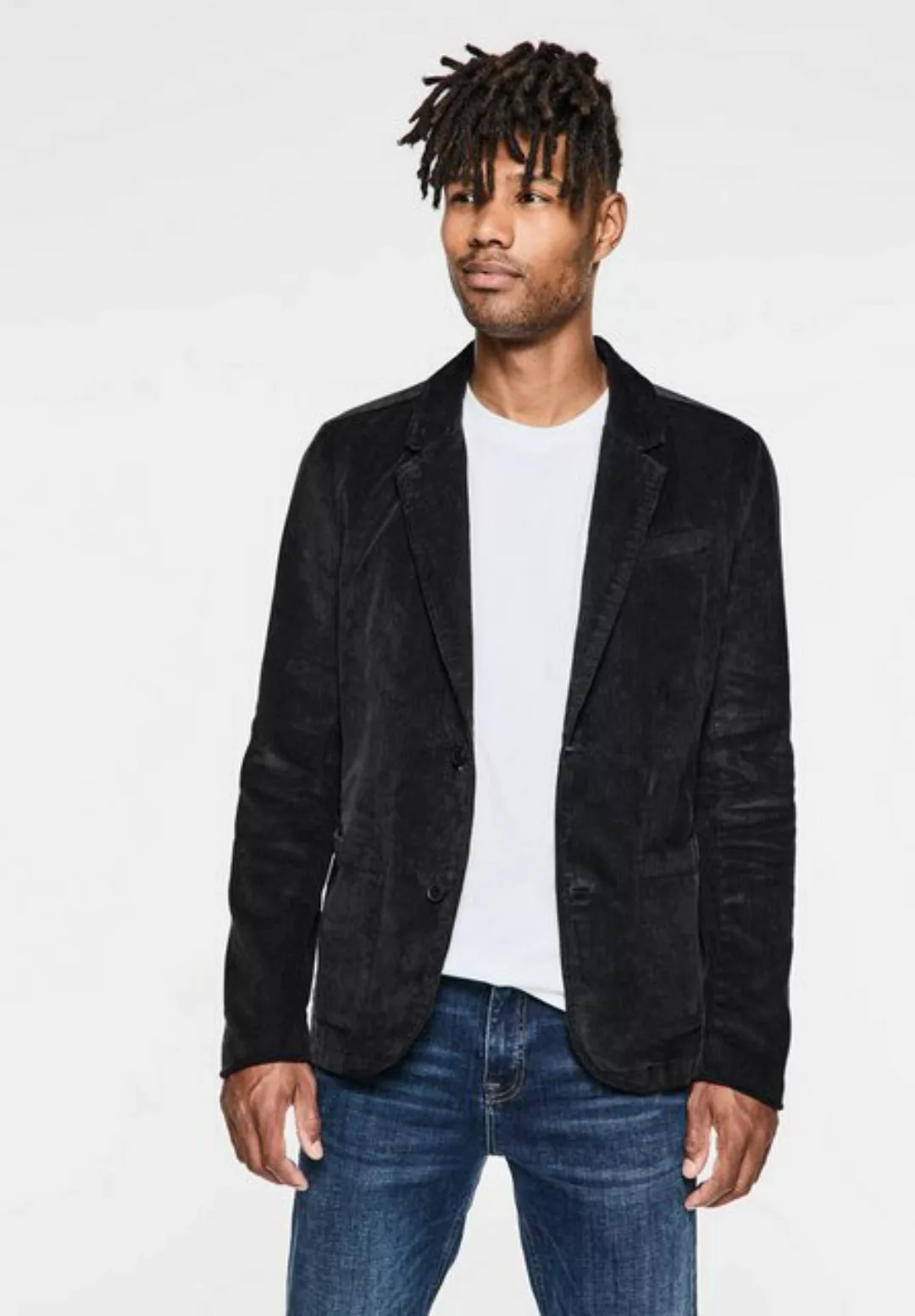 STREET ONE MEN Cordjacke, ohne Kapuze, mit Reverskragen günstig online kaufen