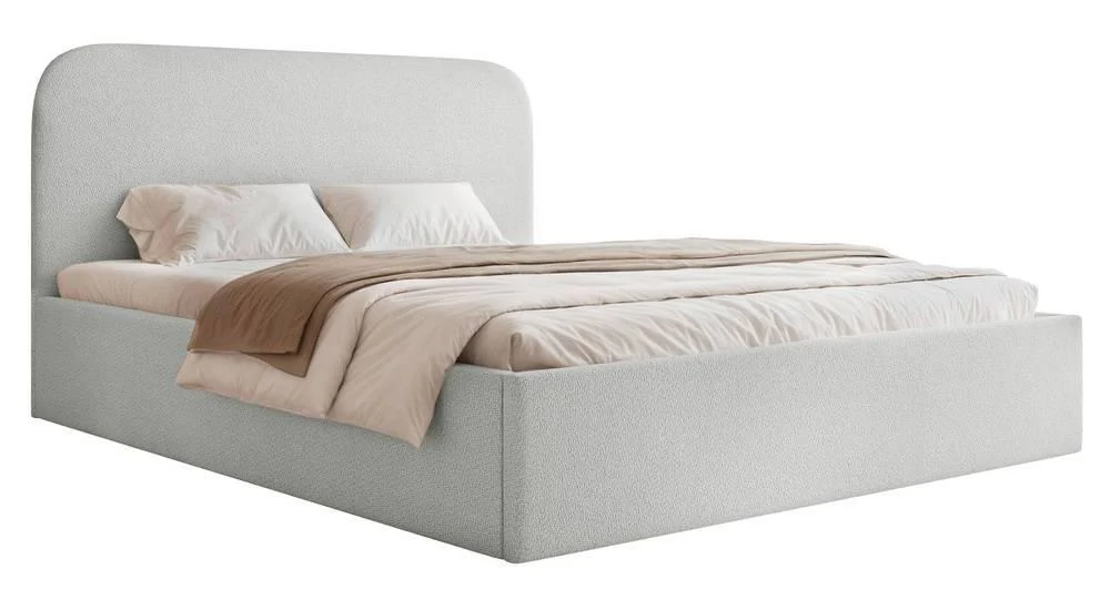 NADUVI Collection | Bettgestell Fia 180x200 Chenille mit Staufach günstig online kaufen
