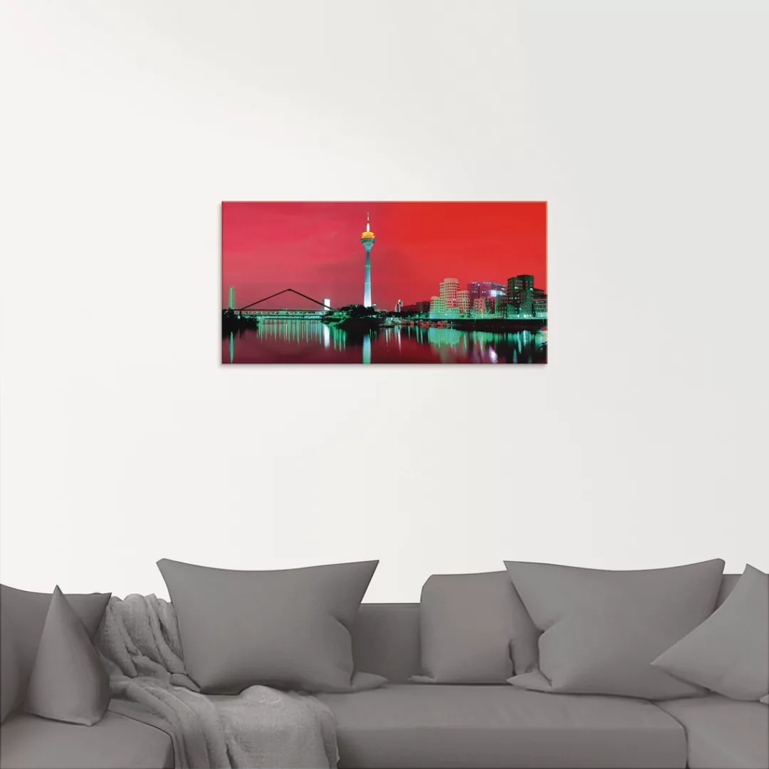 Artland Glasbild »Düsseldorf Skyline V«, Deutschland, (1 St.) günstig online kaufen