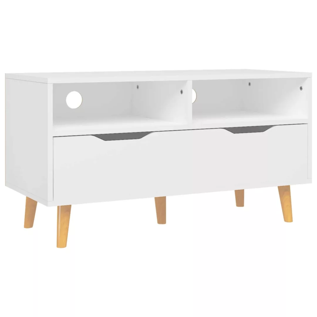 Tv-schrank Weiß 90x40x48,5 Cm Spanplatte günstig online kaufen