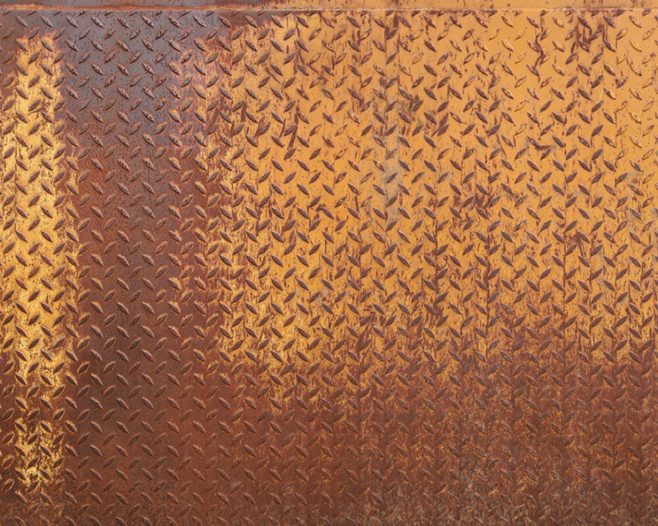 Fototapete "Rostige Platte" 4,00x2,50 m / Glattvlies Perlmutt günstig online kaufen