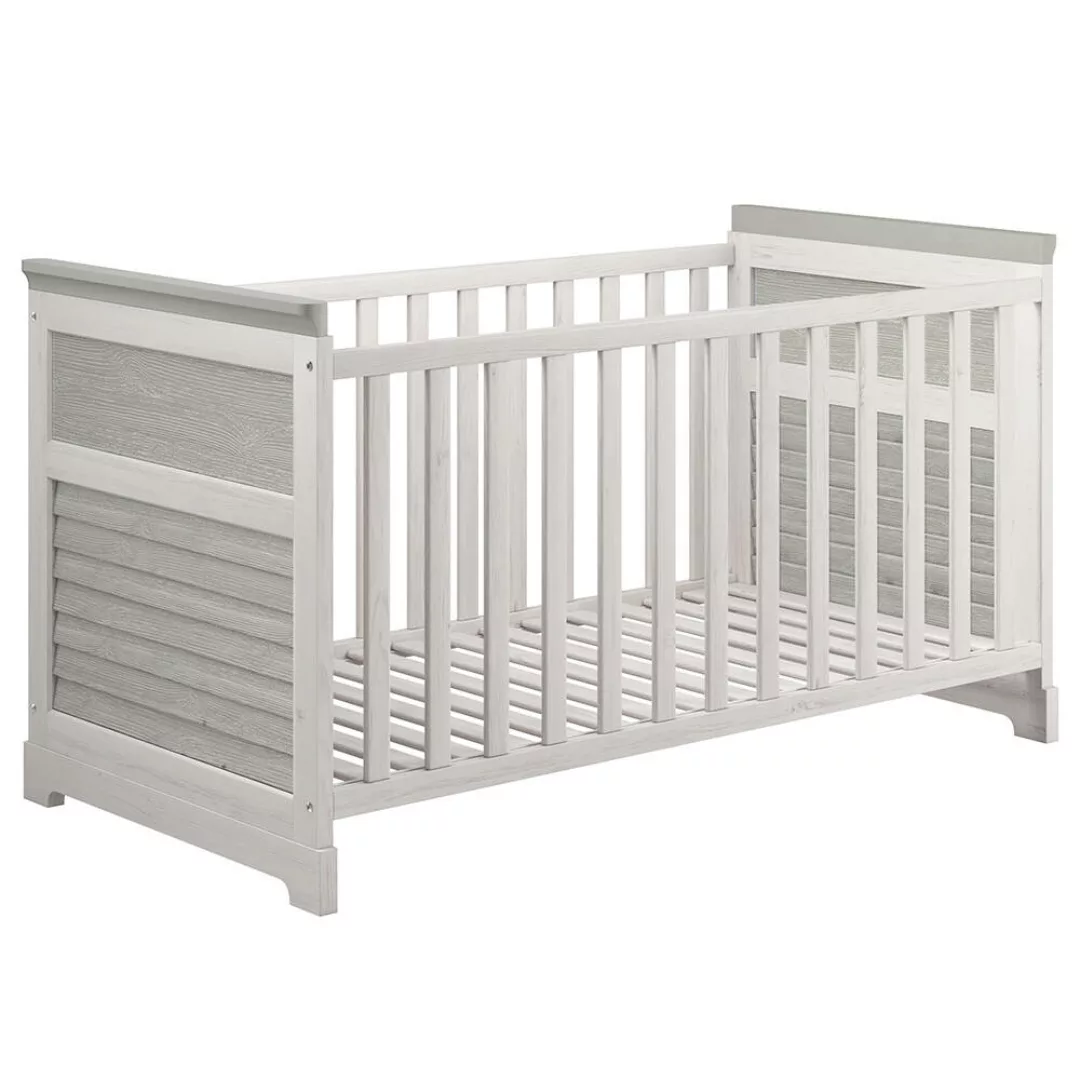 Babyzimmer Set 4-teilig mit Gitterbett Liegefläche 70x140 cm, Kiefer massiv günstig online kaufen