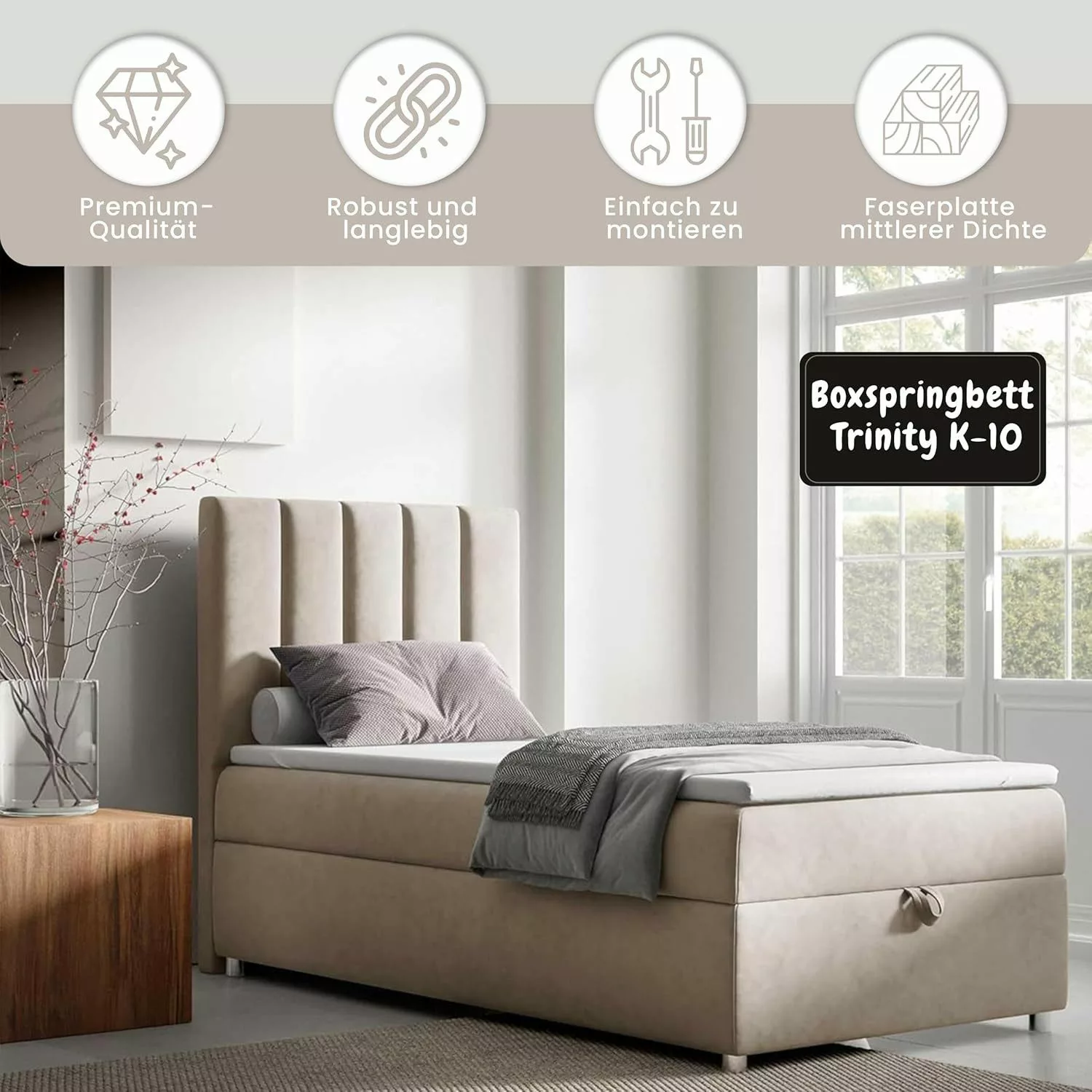 Best for Home Boxspringbett Trinity K-10 günstig online kaufen