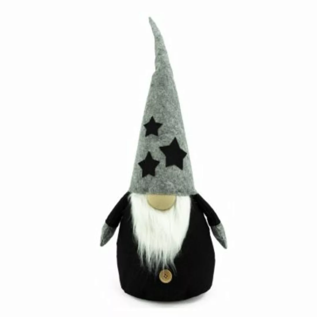 MARELIDA Weihnachtsfigur Wichtel Ron mit biegsamer Mütze H: 81cm schwarz günstig online kaufen