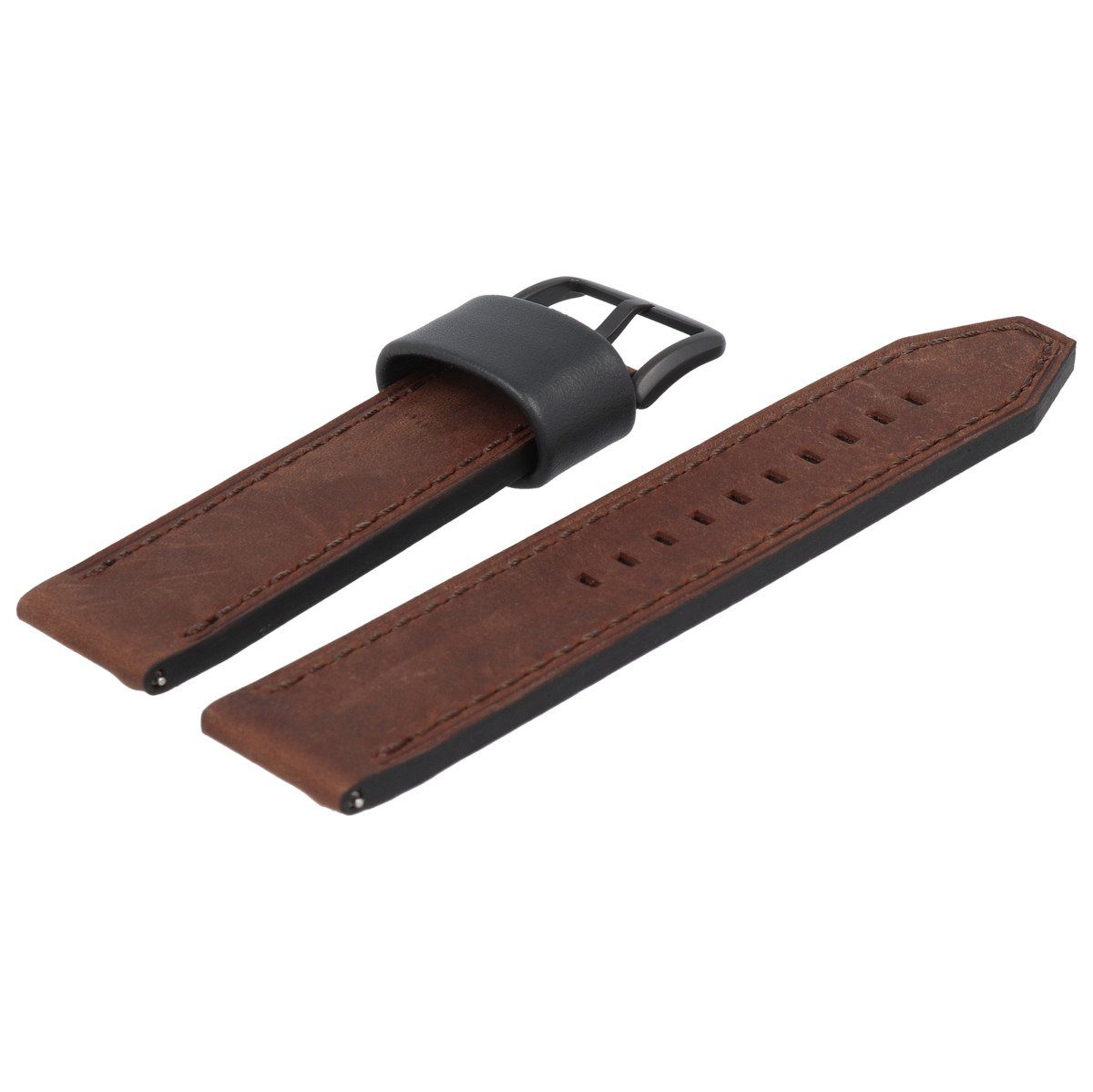 Fossil Uhrenarmband 22mm Leder Braun FS-4656 günstig online kaufen
