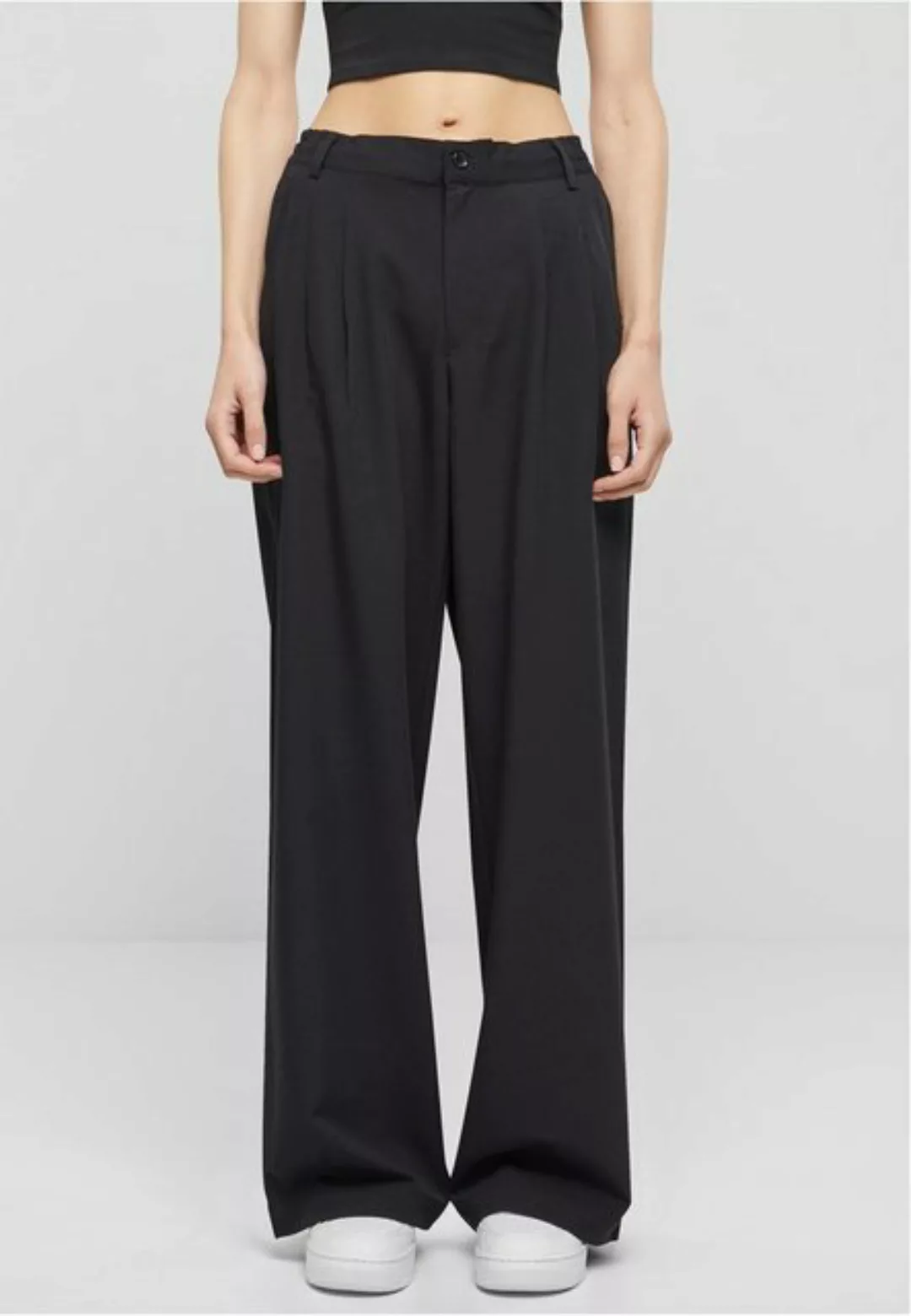 URBAN CLASSICS Stoffhose Ladies Ultra Wide Pleat-Front Pants günstig online kaufen