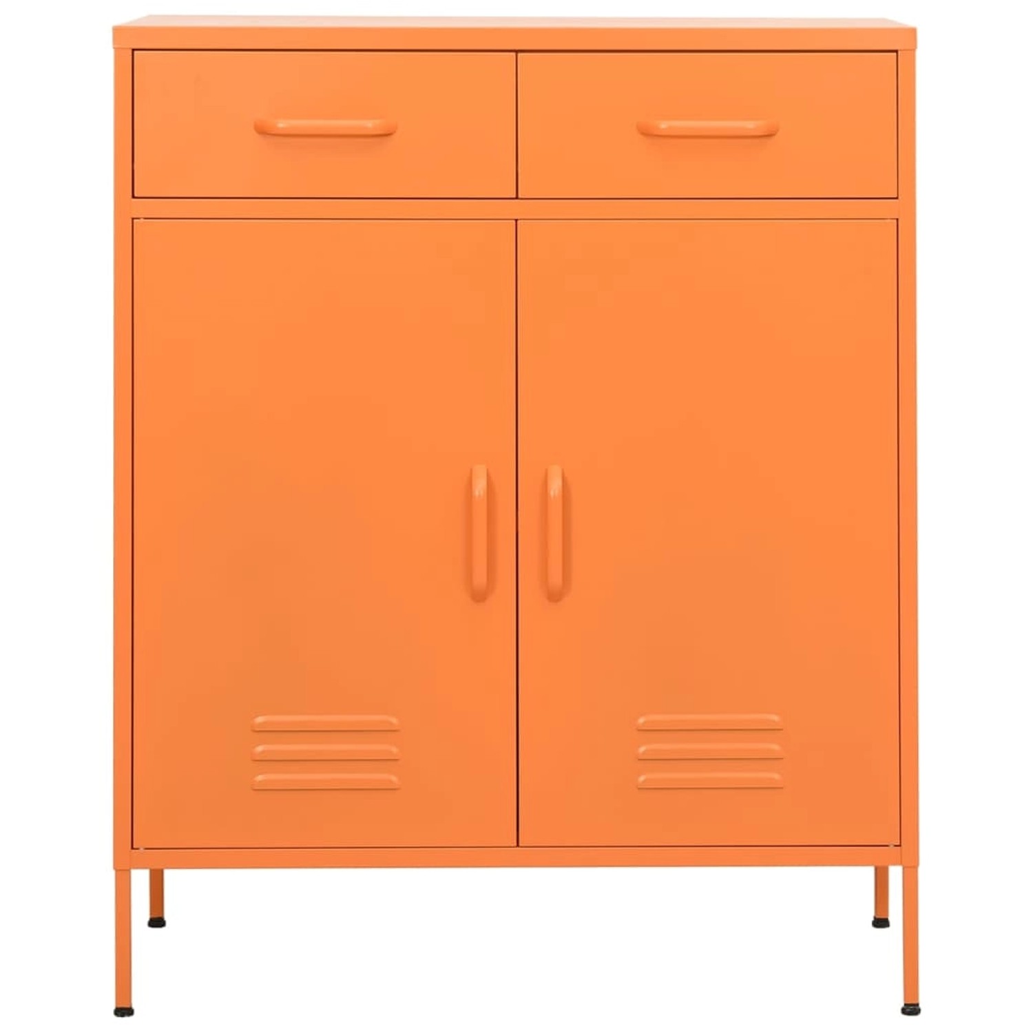 vidaXL Aktenschrank Lagerschrank Orange 80x35x101,5 cm Stahl günstig online kaufen