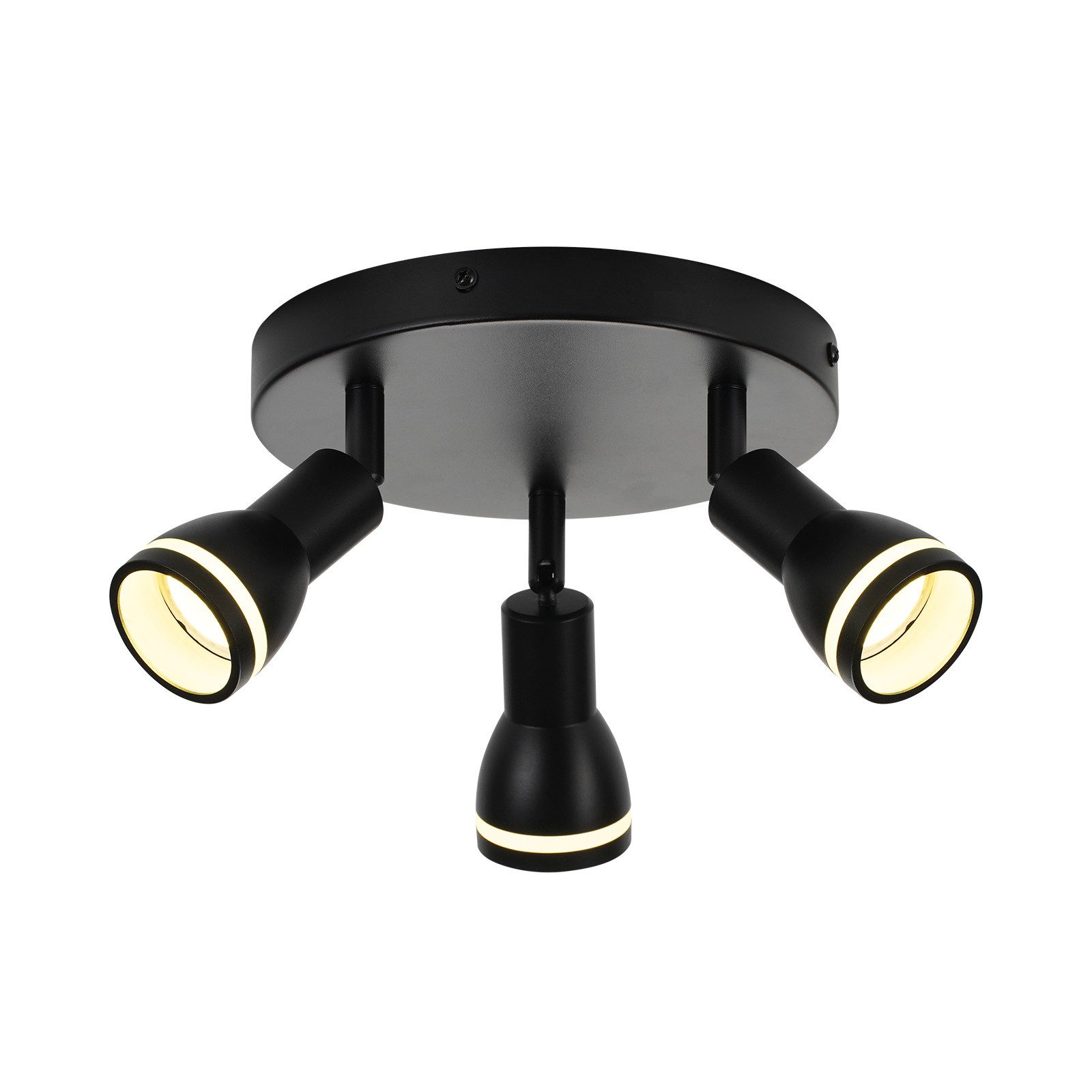 ZMH Deckenstrahler 3-Flammig Deckenlampe Metall GU10 günstig online kaufen