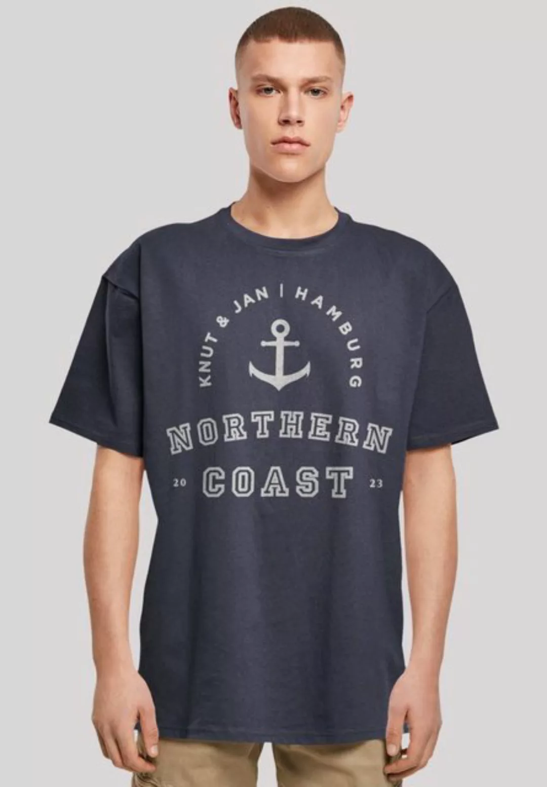 F4NT4STIC T-Shirt Northern Coast Nordsee Knut & Jan Hamburg Print günstig online kaufen