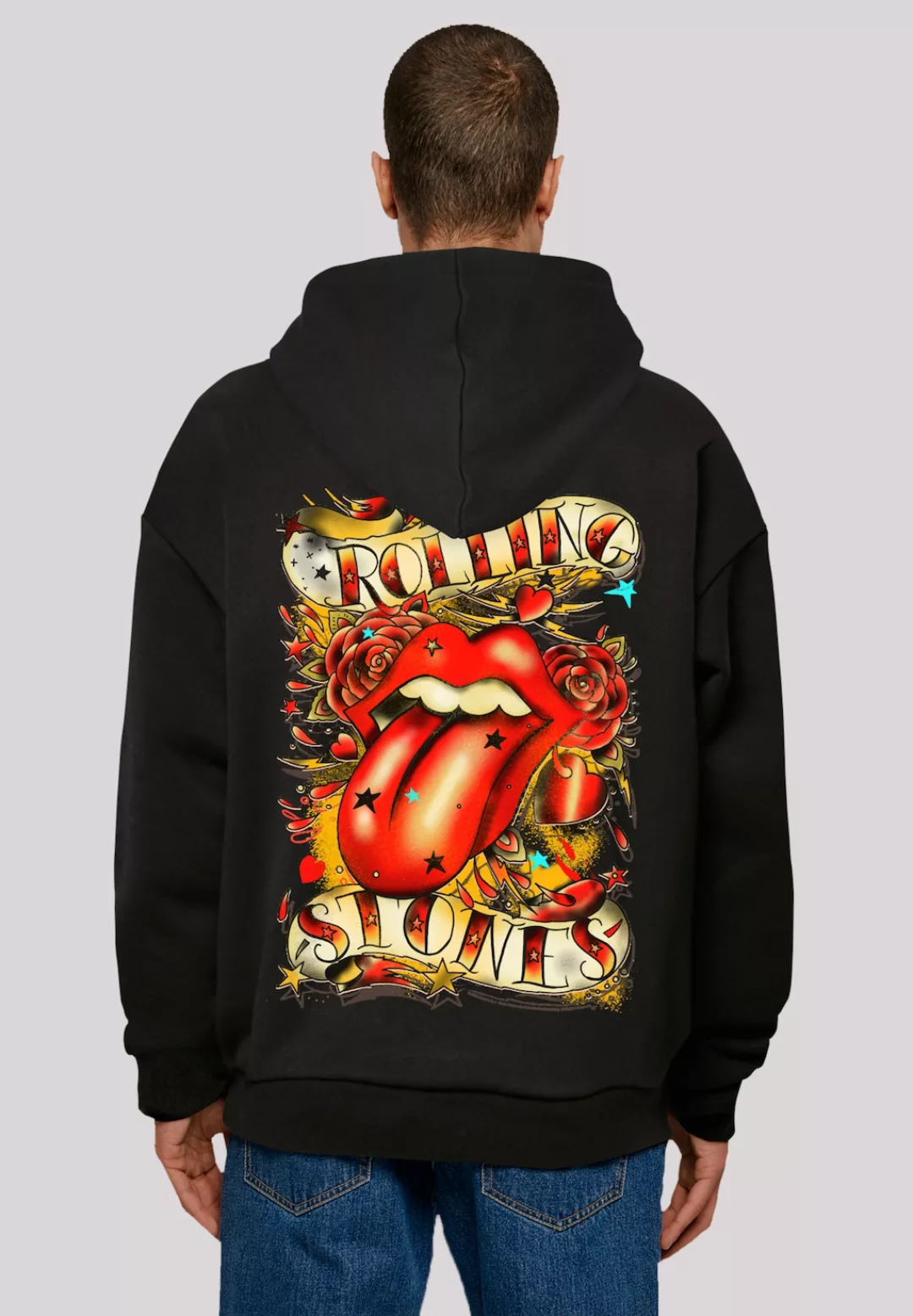 F4NT4STIC Kapuzenpullover "The Rolling Stones Tongue And Stars" günstig online kaufen