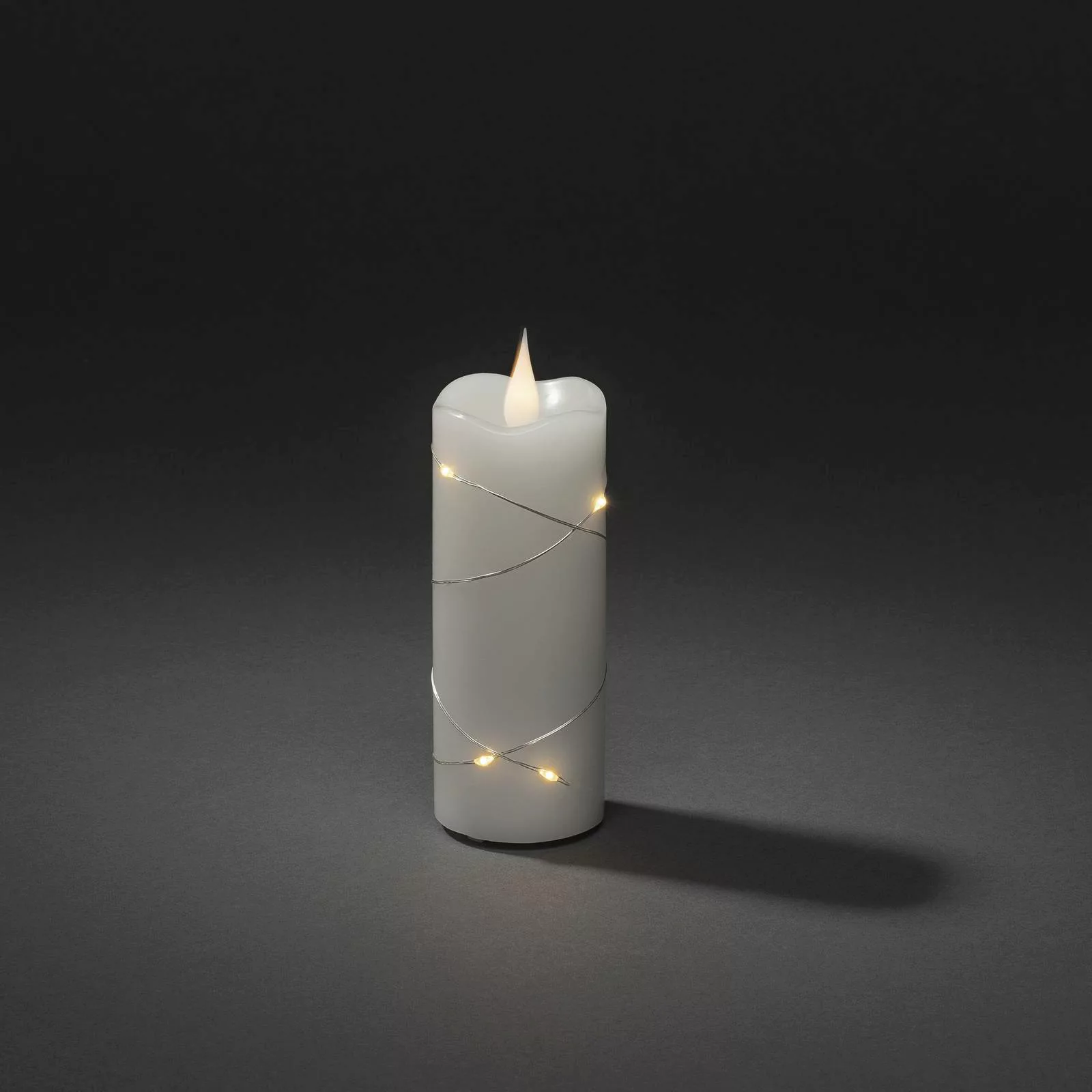 KONSTSMIDE LED-Kerze "Weihnachtsdeko", LED Echtwachskerze weiß, mit 3D Flam günstig online kaufen