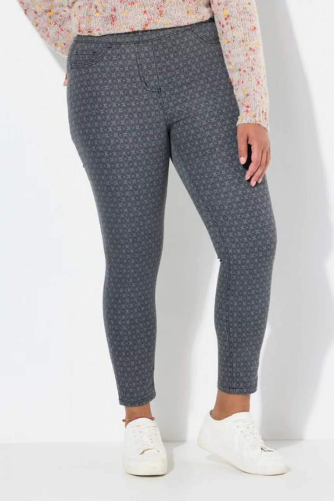 Janet & Joyce Jeggings Jeggings Slim Fit Minimal-Print Gesäßtaschen günstig online kaufen