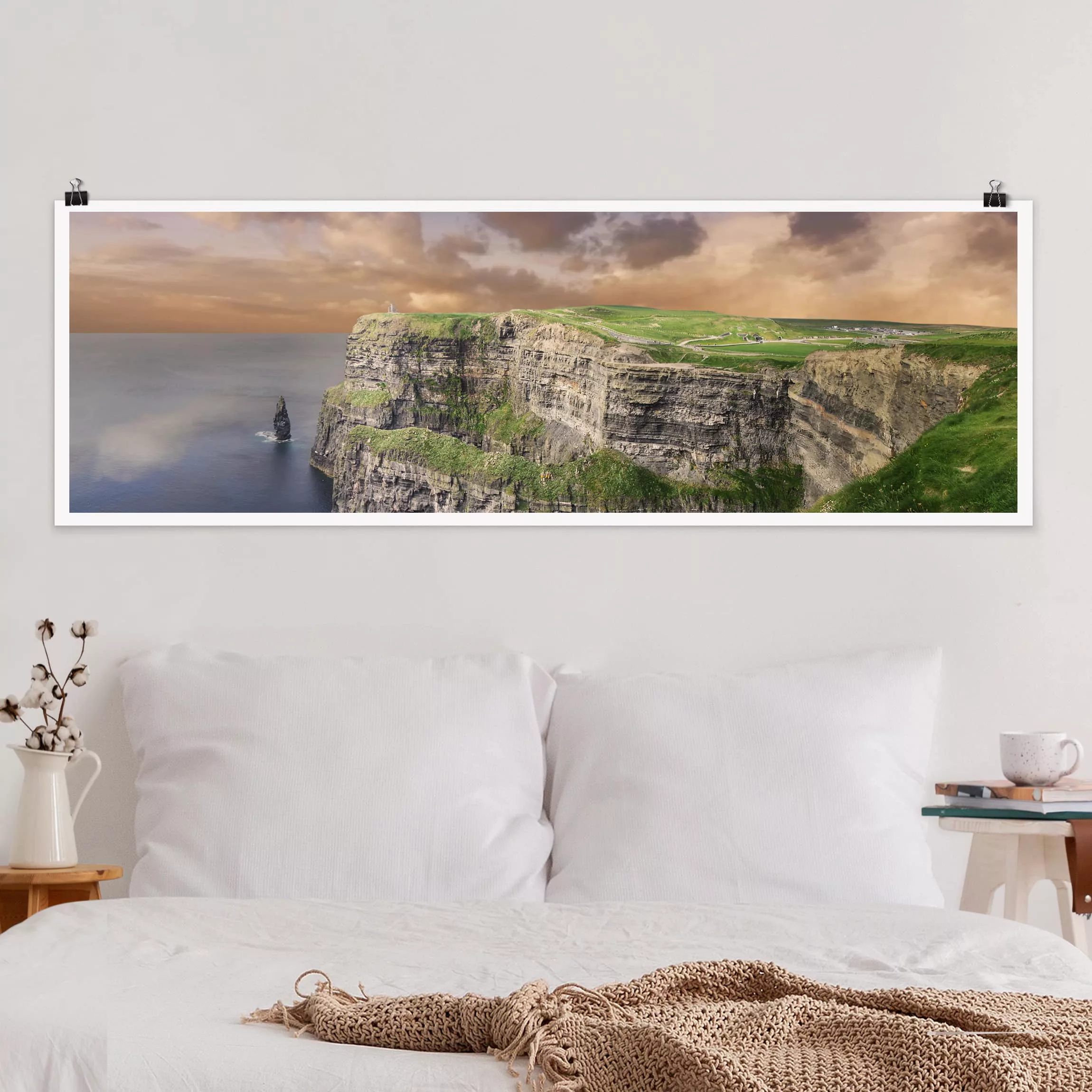 Panorama Poster Natur & Landschaft Cliffs Of Moher günstig online kaufen
