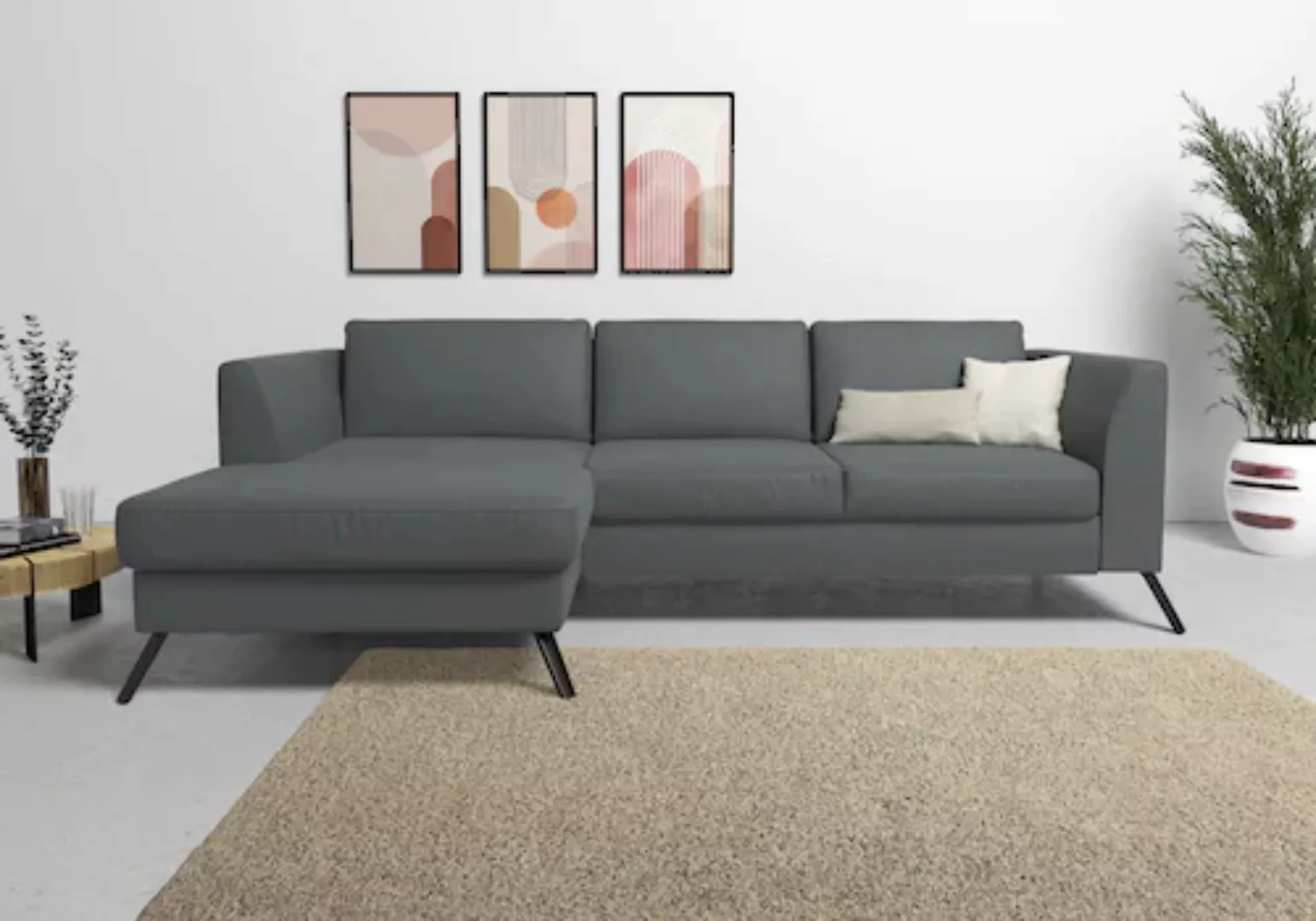 sit&more Ecksofa "Olsen L-Form", inklusive Sitztiefenverstellung, wahlweise günstig online kaufen