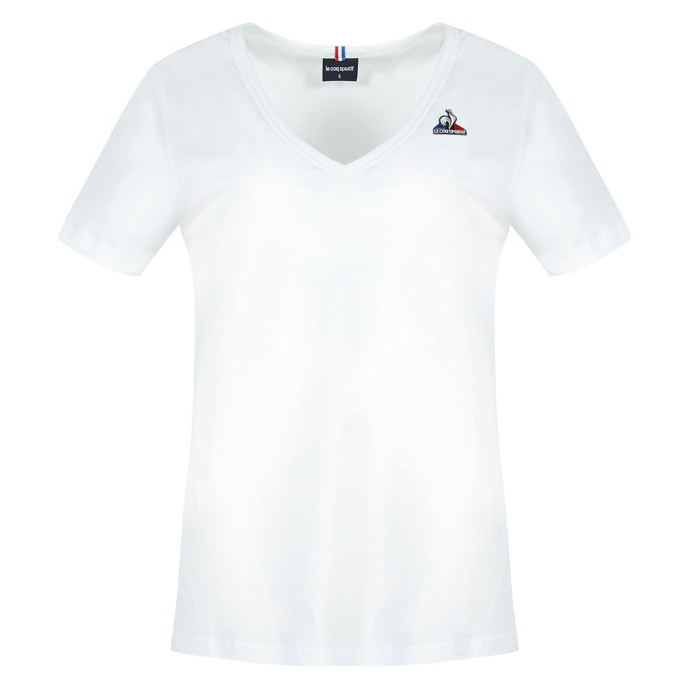 Le Coq Sportif Ess N°1 Kurzarm V-ausschnitt T-shirt S New Optical White günstig online kaufen